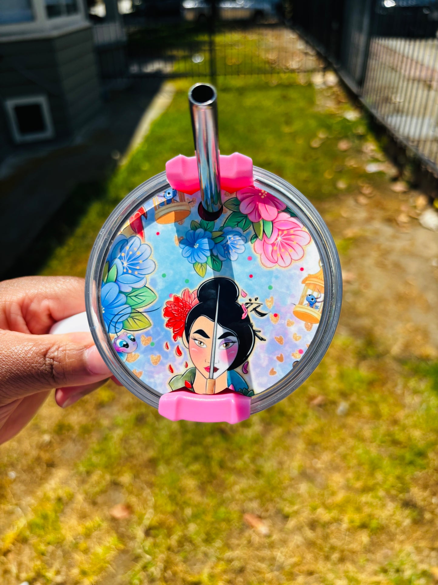 Mulan blooms 40oz tumbler