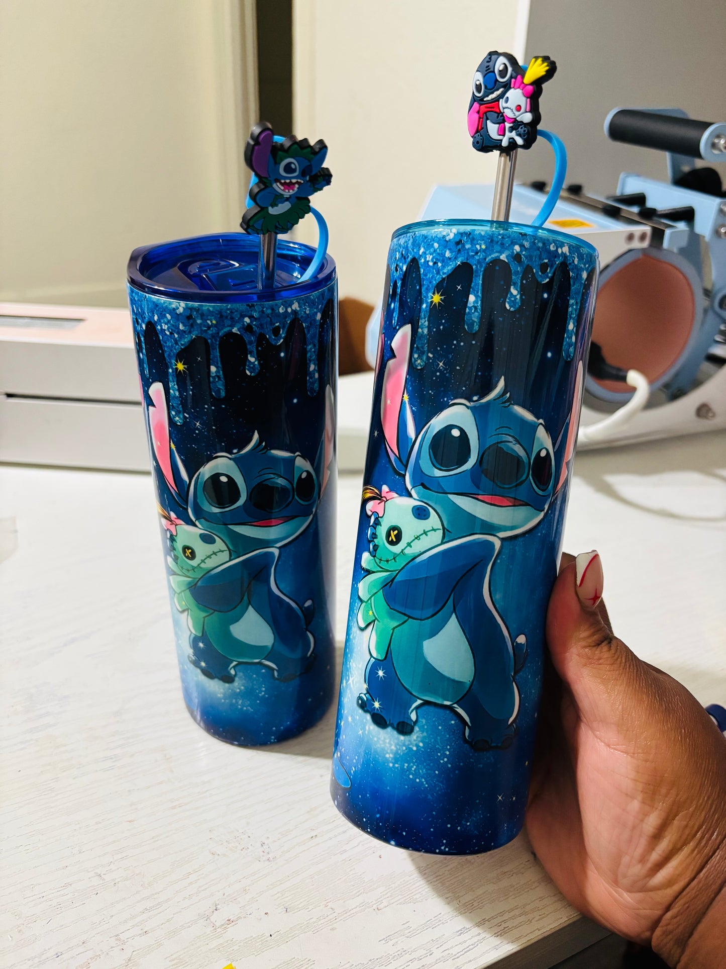starry night stitch tumbler