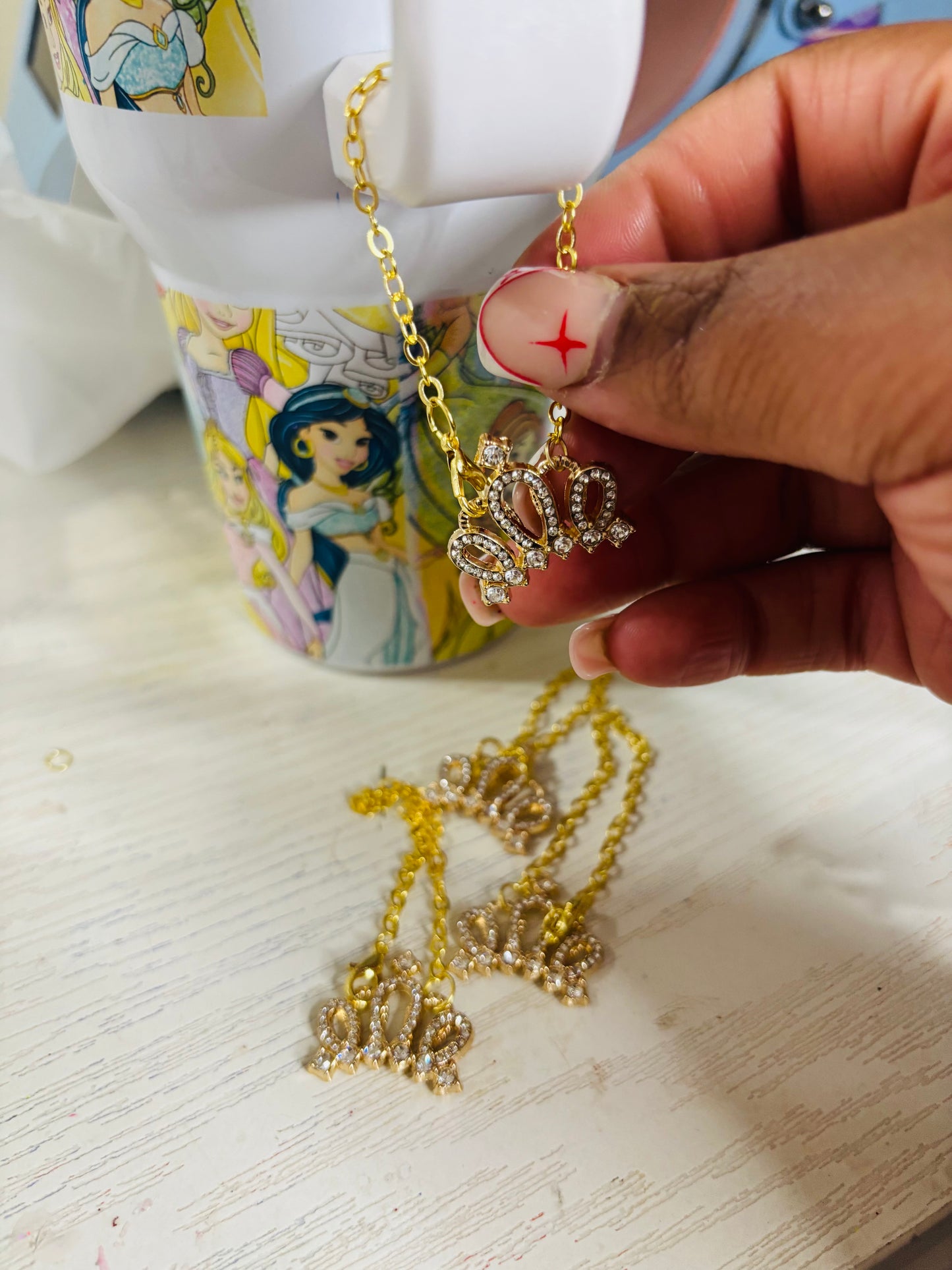 Crown handle chain