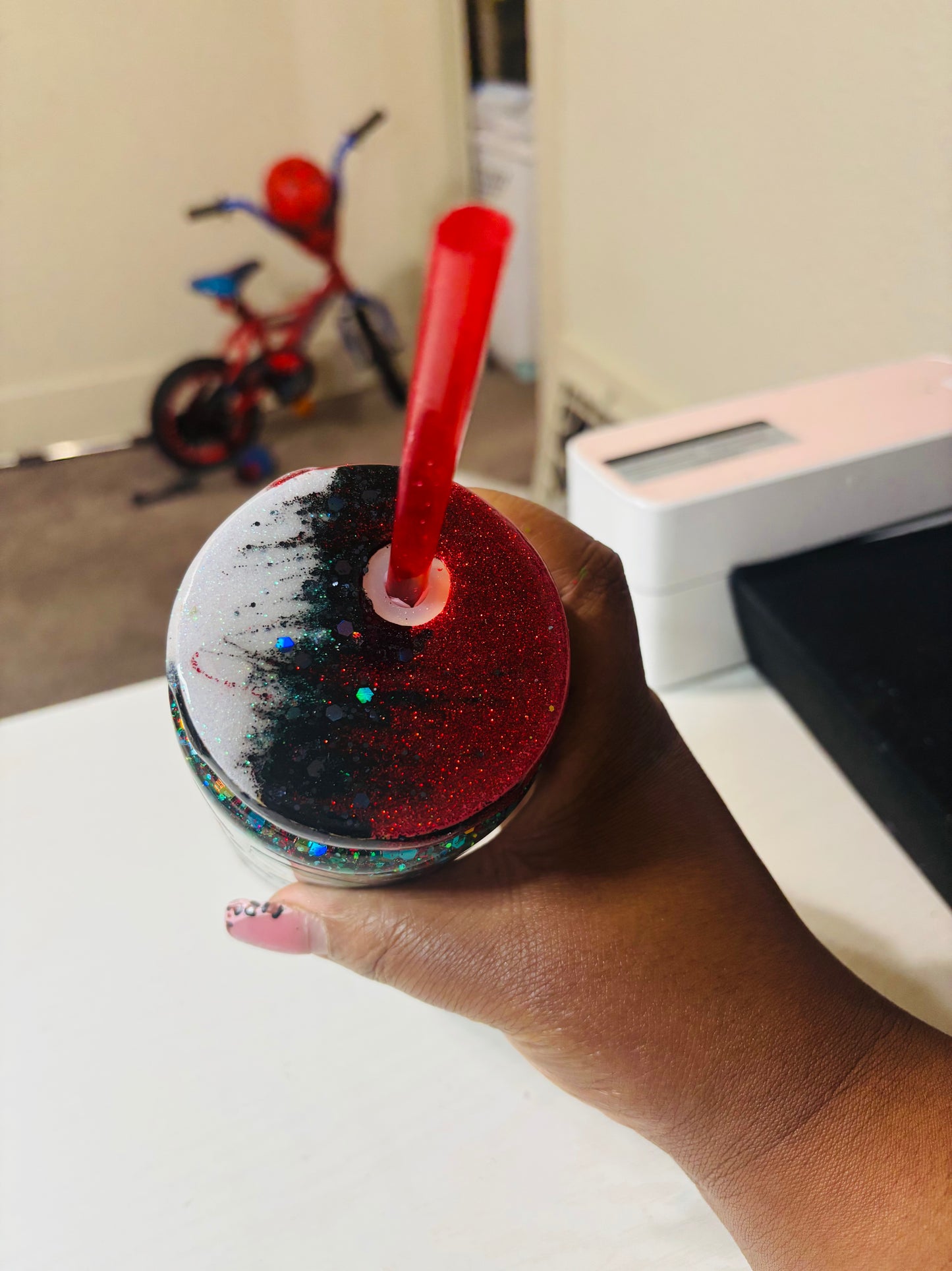 Harley and joker 16oz snow globe cup