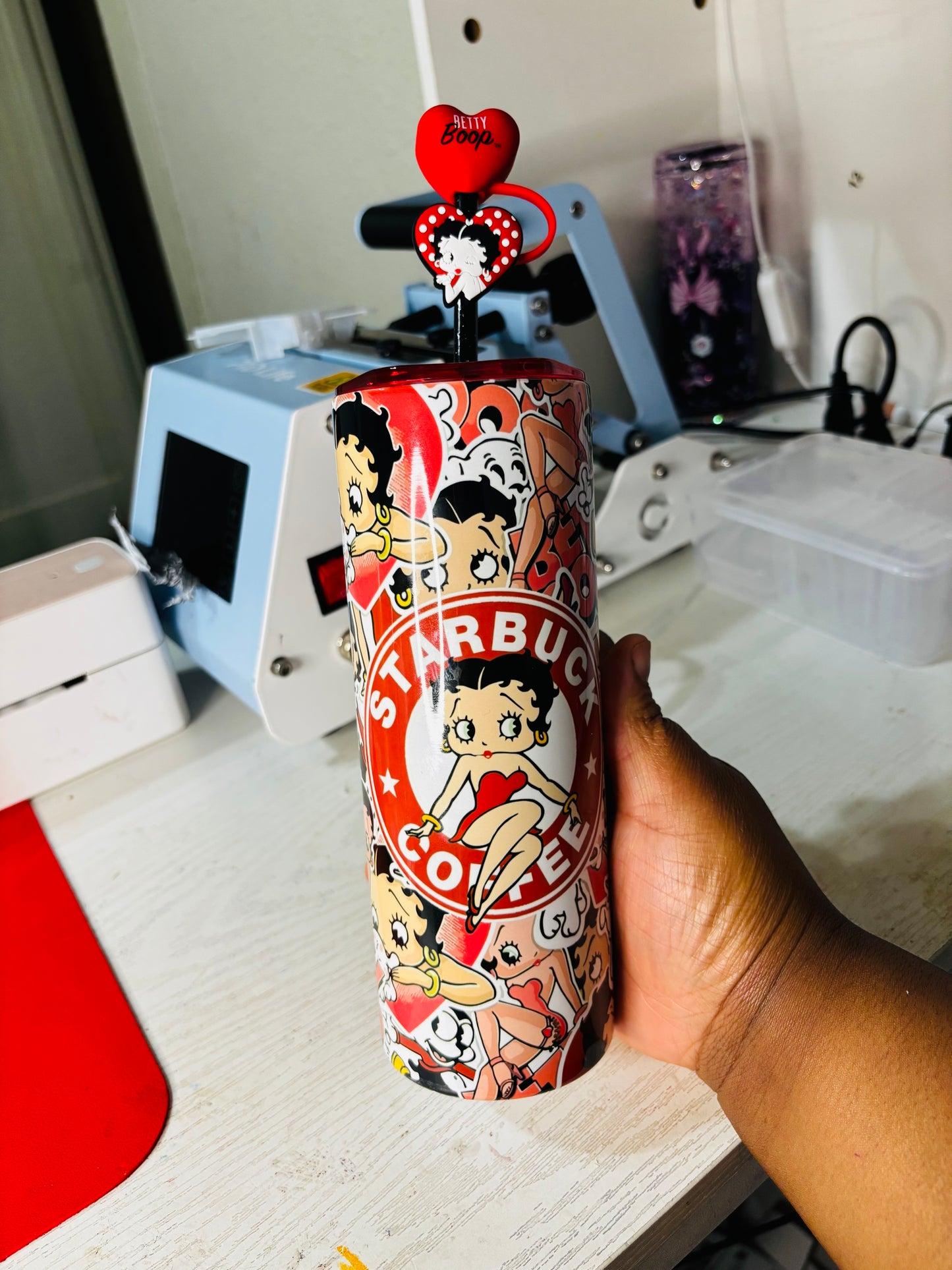 Betty Bop 20oz sublimation tumbler