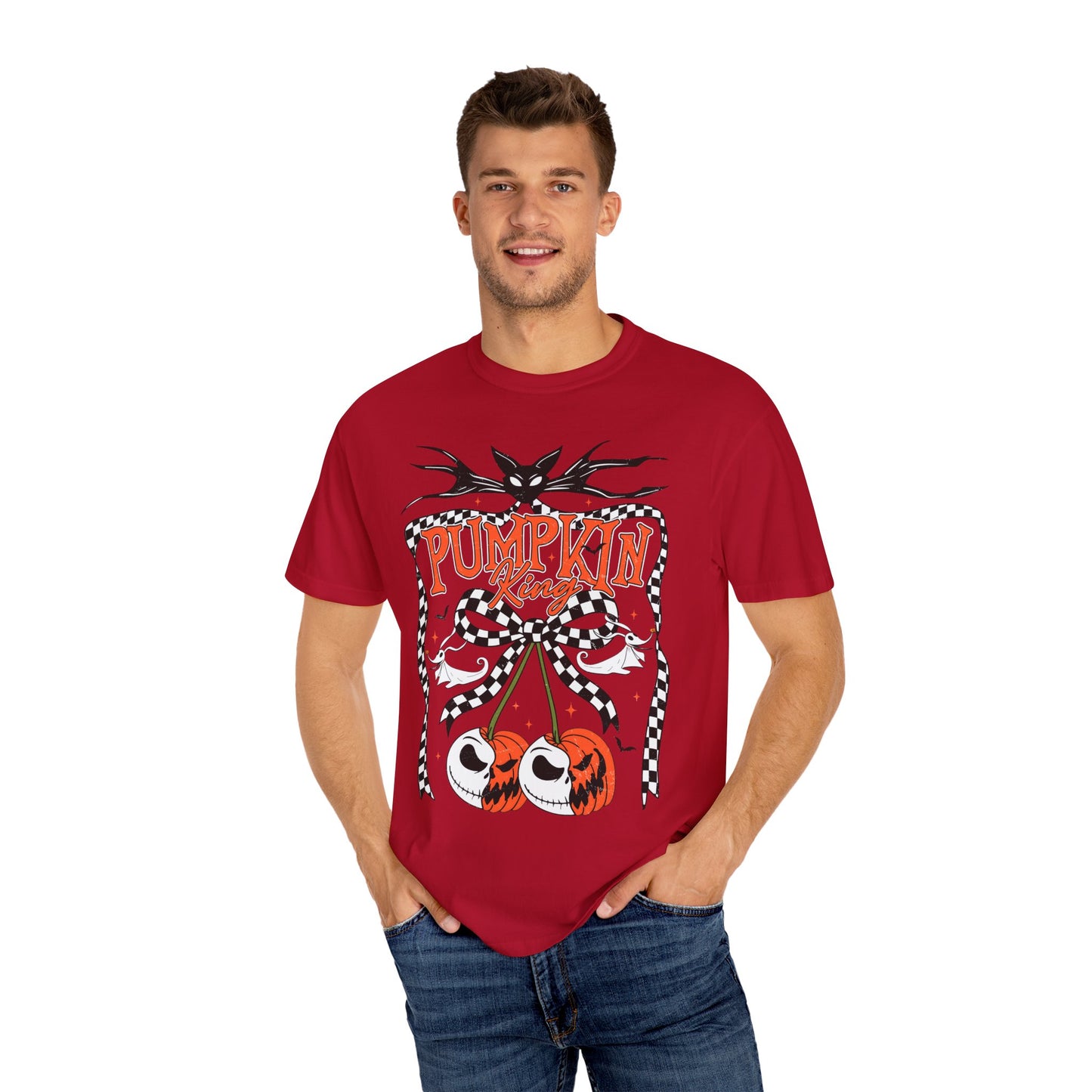 Pumpkin King Unisex Garment-Dyed T-Shirt | Fall Fashion, Halloween Tee
