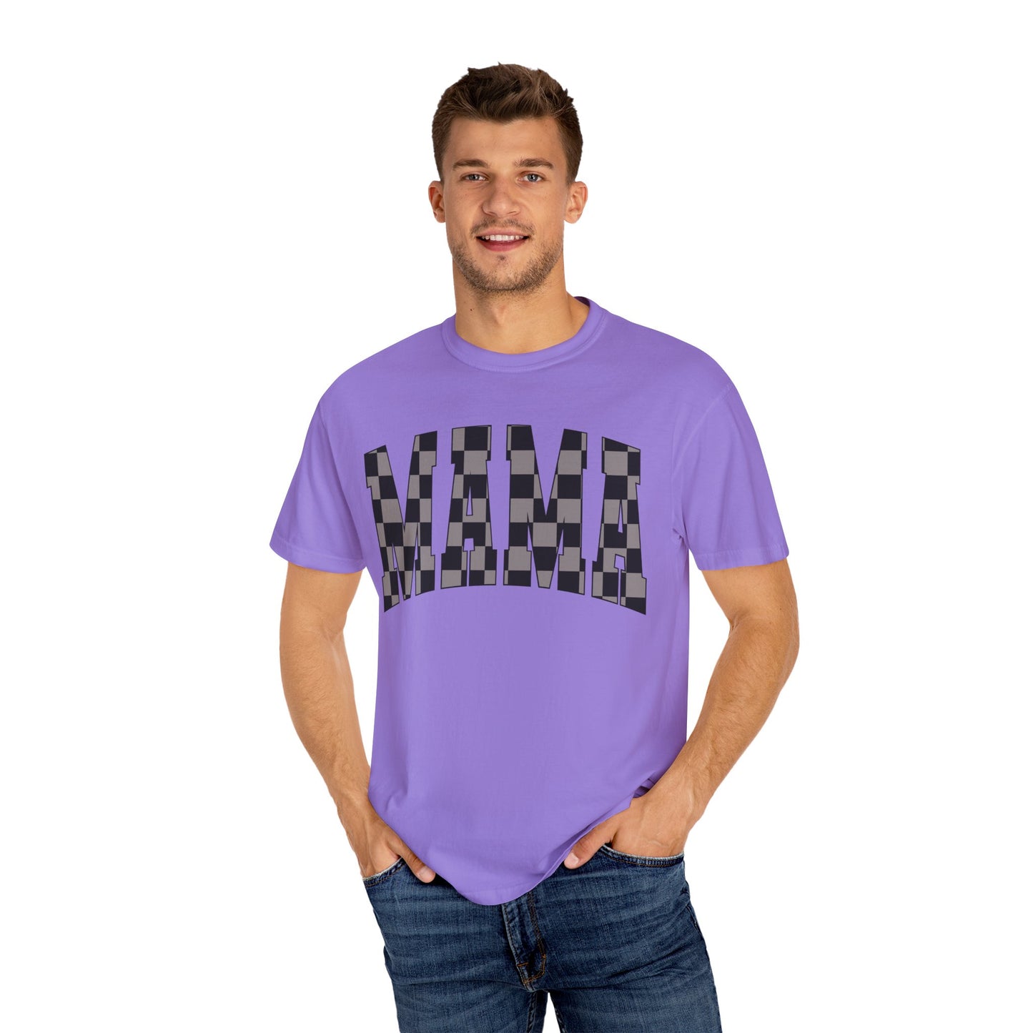 checkered mama Unisex Garment-Dyed T-shirt