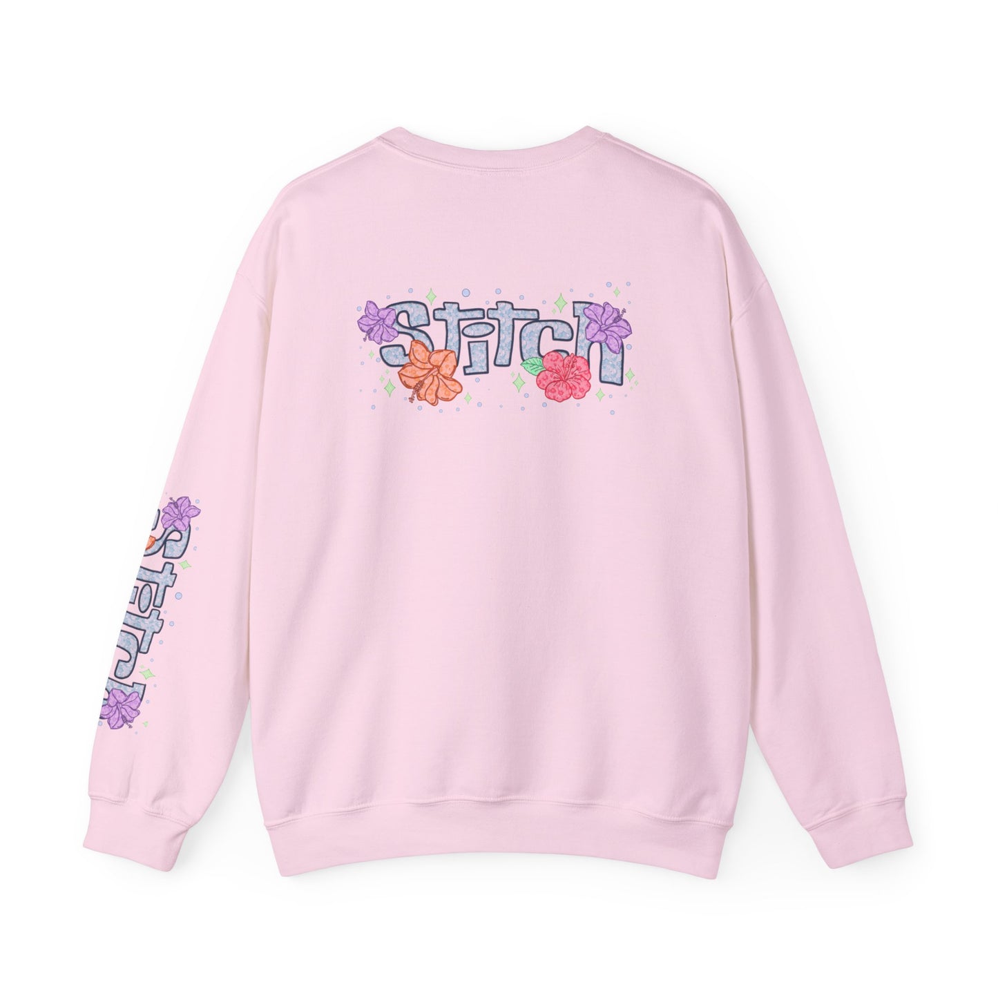 Lace floral stitch Crewneck Sweatshirt