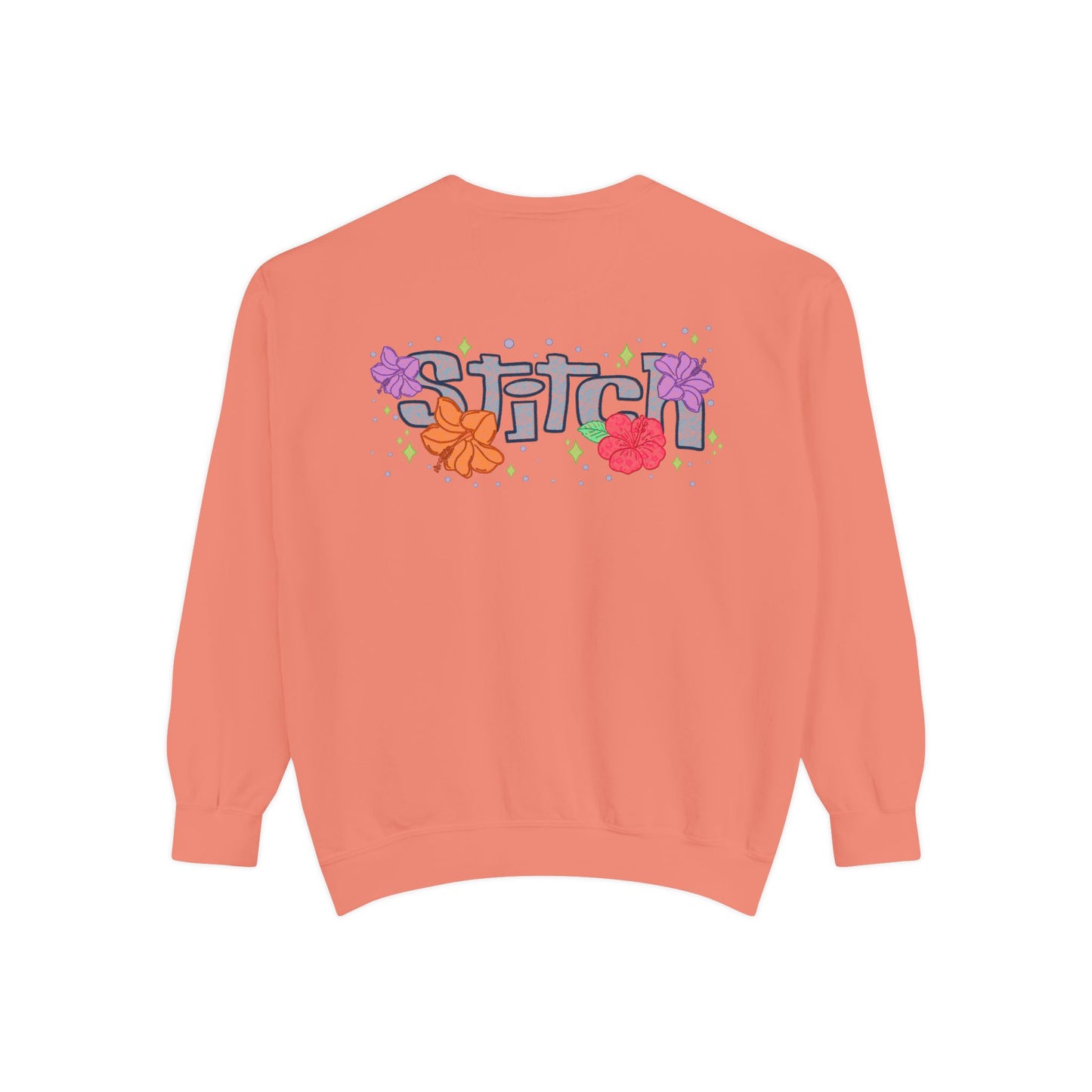 Stitch lace floral Graphic Sweatshirt