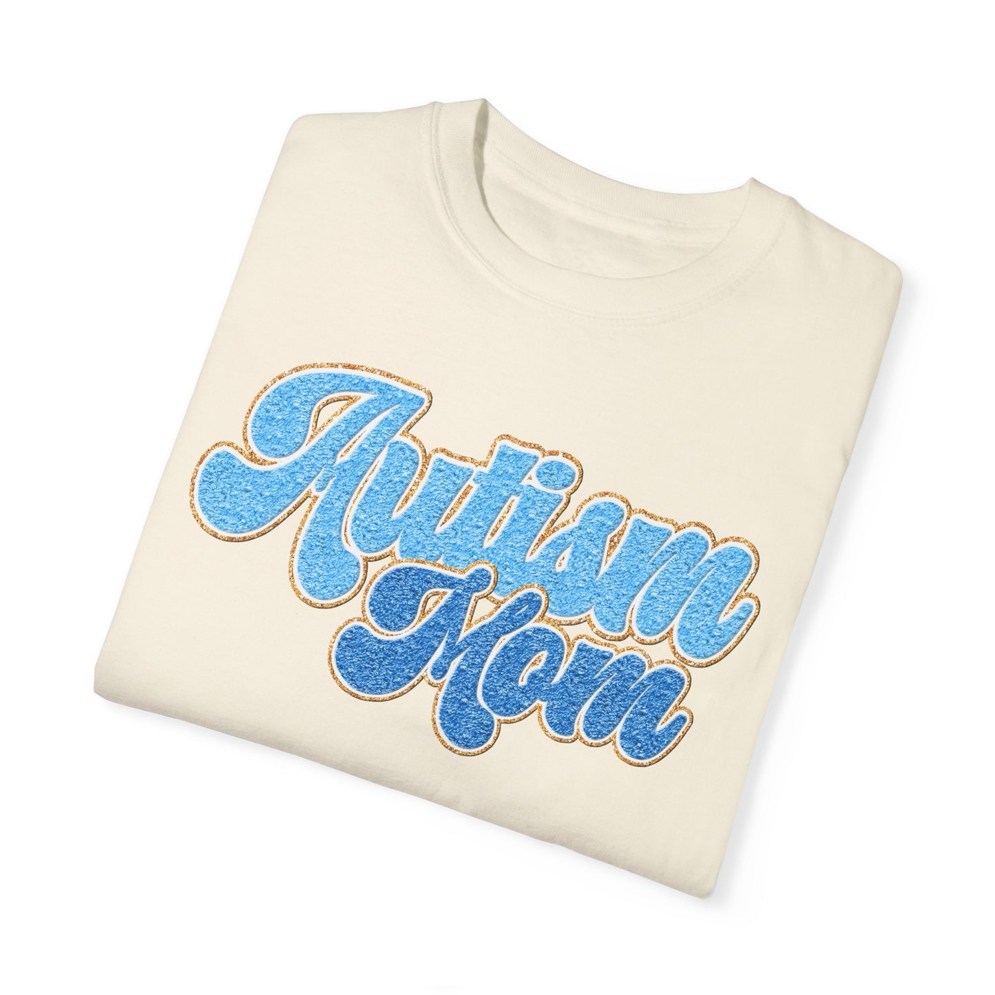 autism mom faux Unisex Garment-Dyed T-shirt