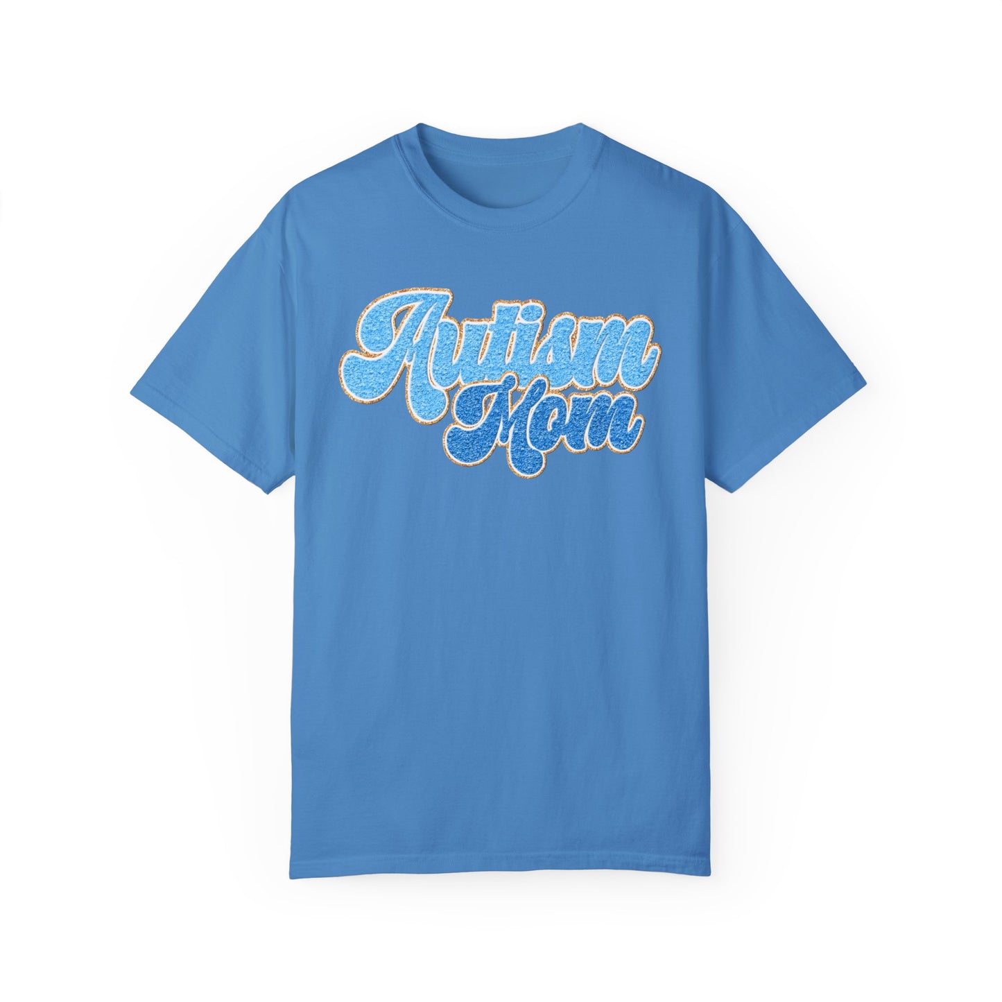 autism mom faux Unisex Garment-Dyed T-shirt