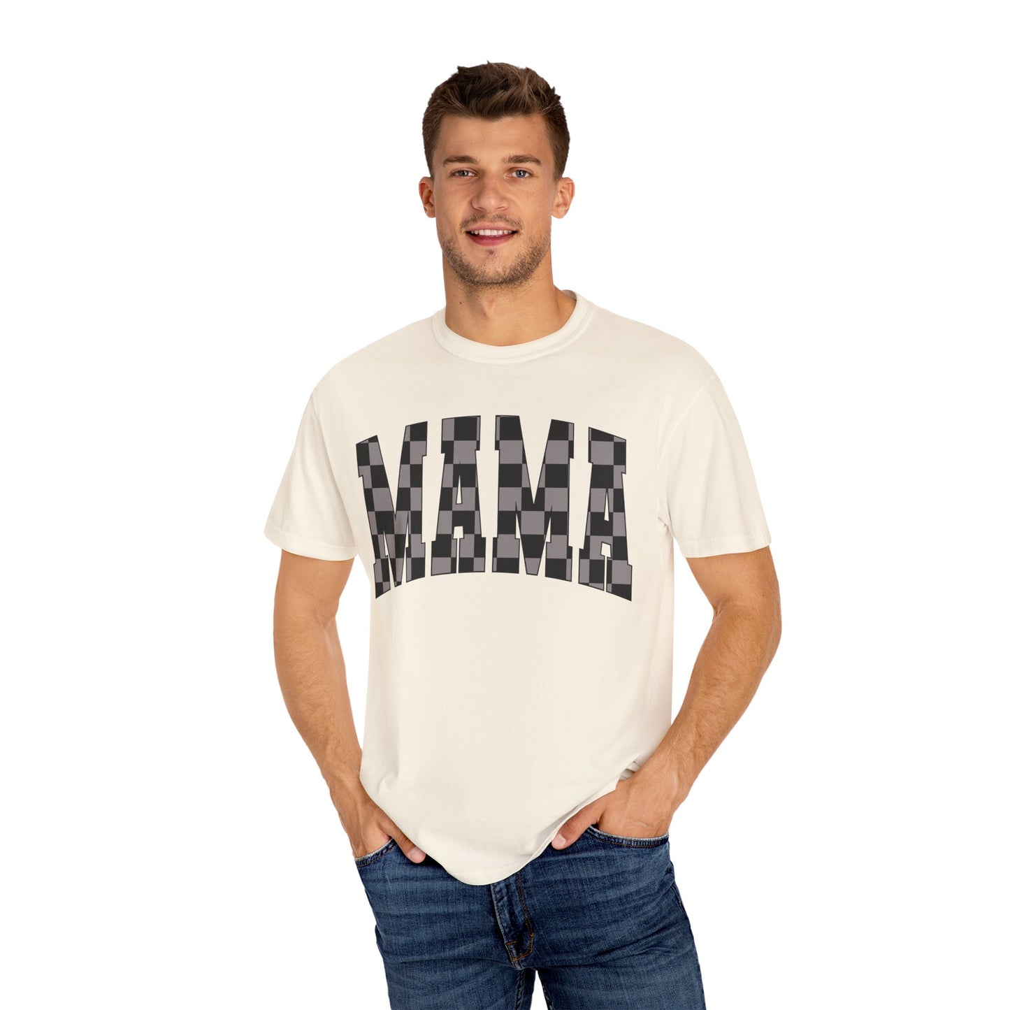 checkered mama Unisex Garment-Dyed T-shirt