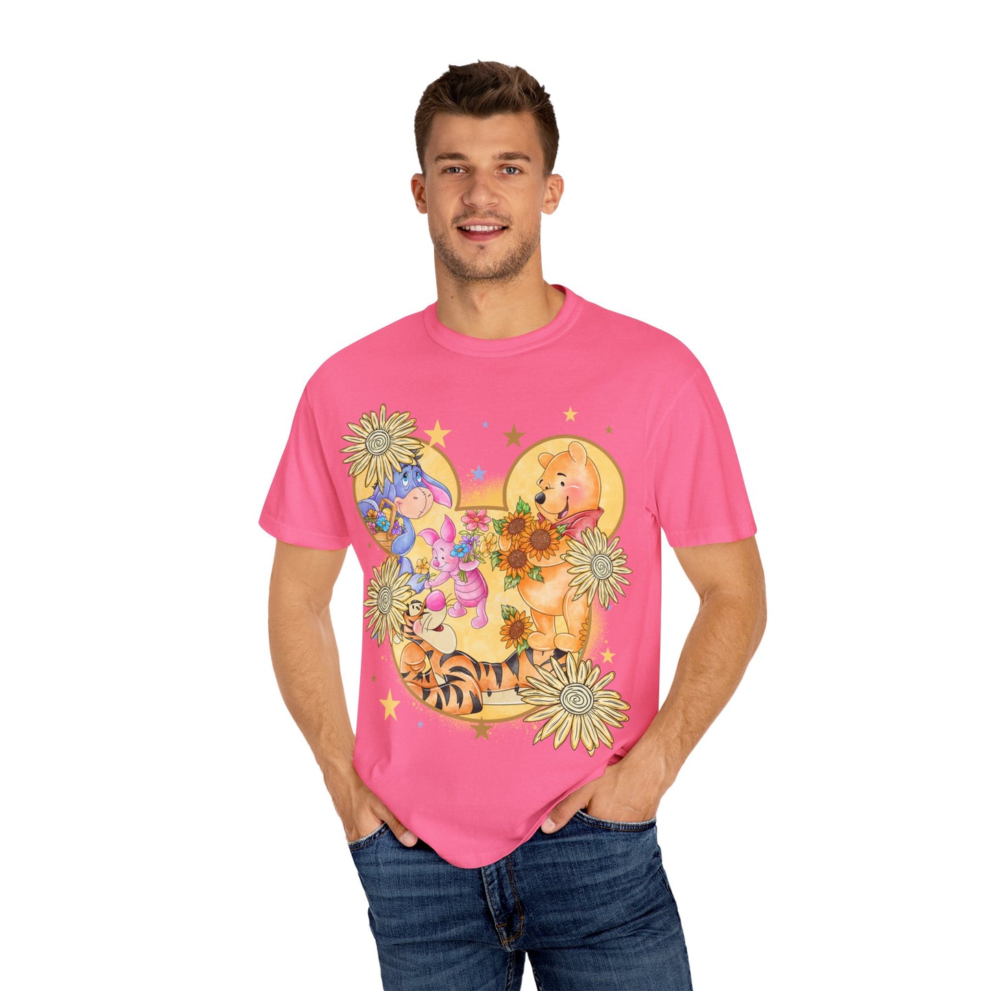 Pooh and crew Unisex Garment-Dyed T-shirt