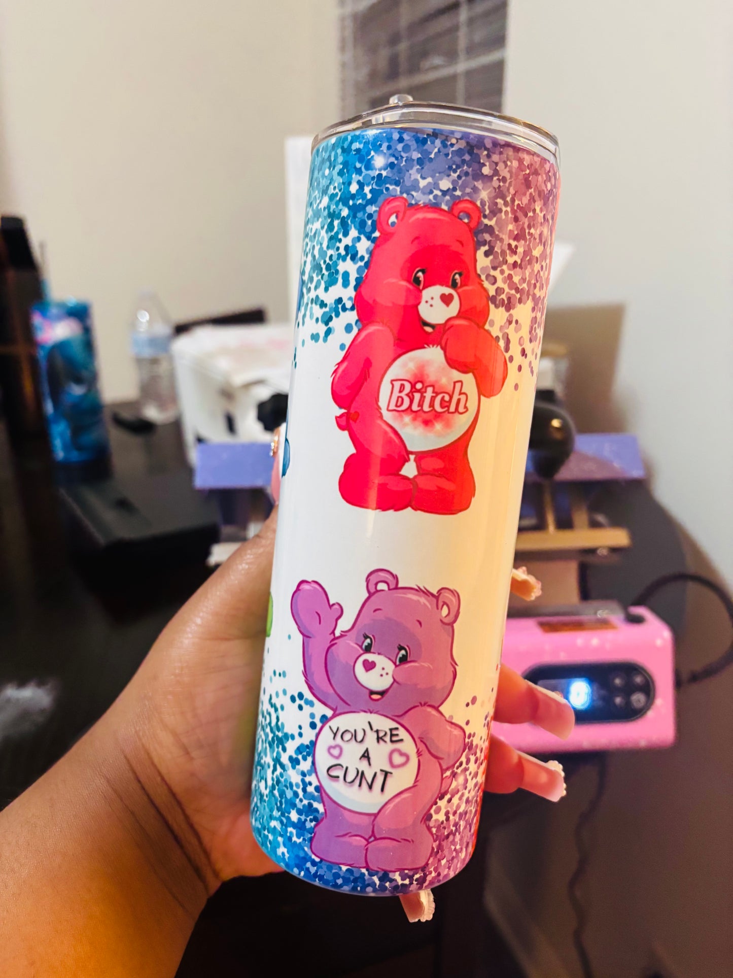 Colorful swear bears 20oz tumbler