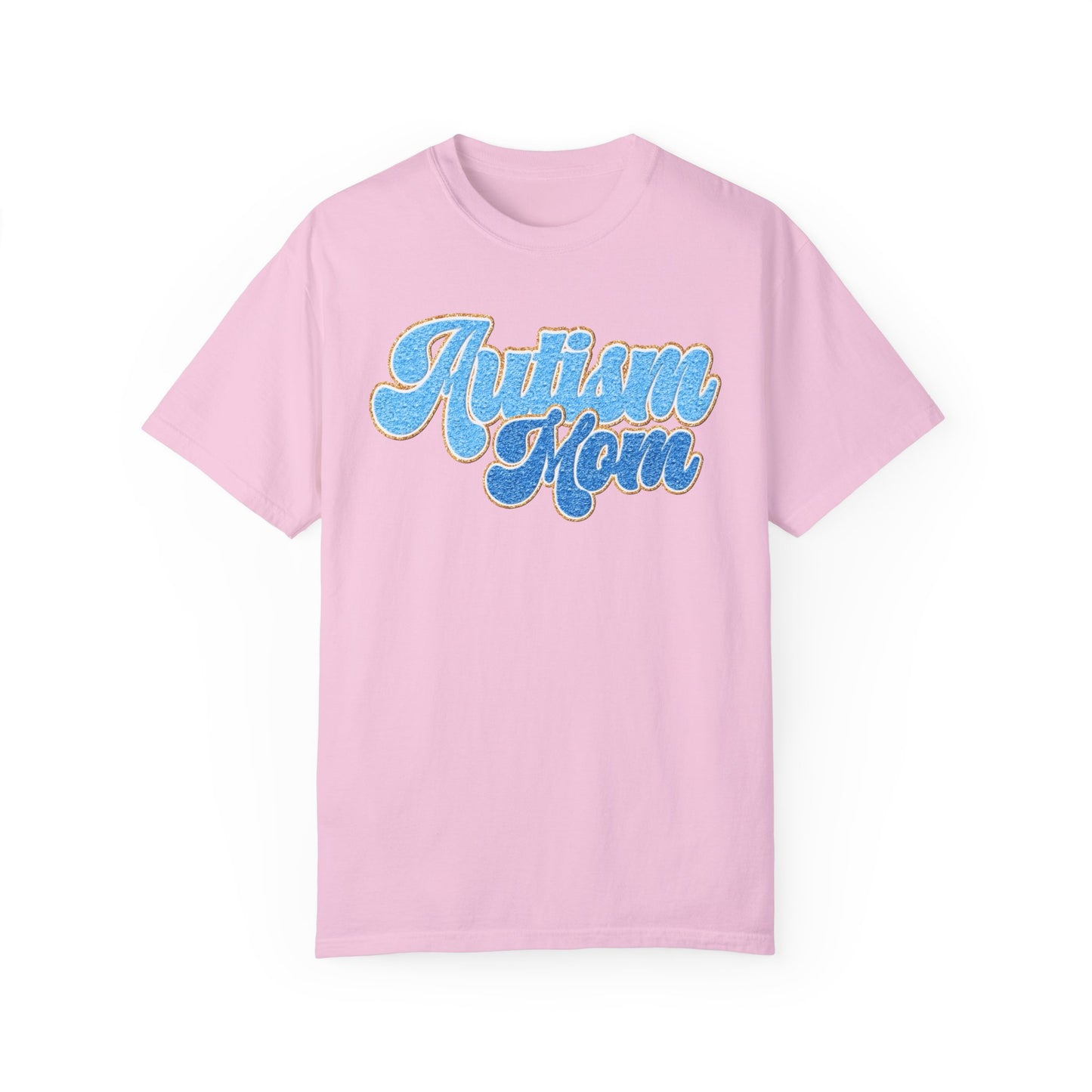 autism mom faux Unisex Garment-Dyed T-shirt