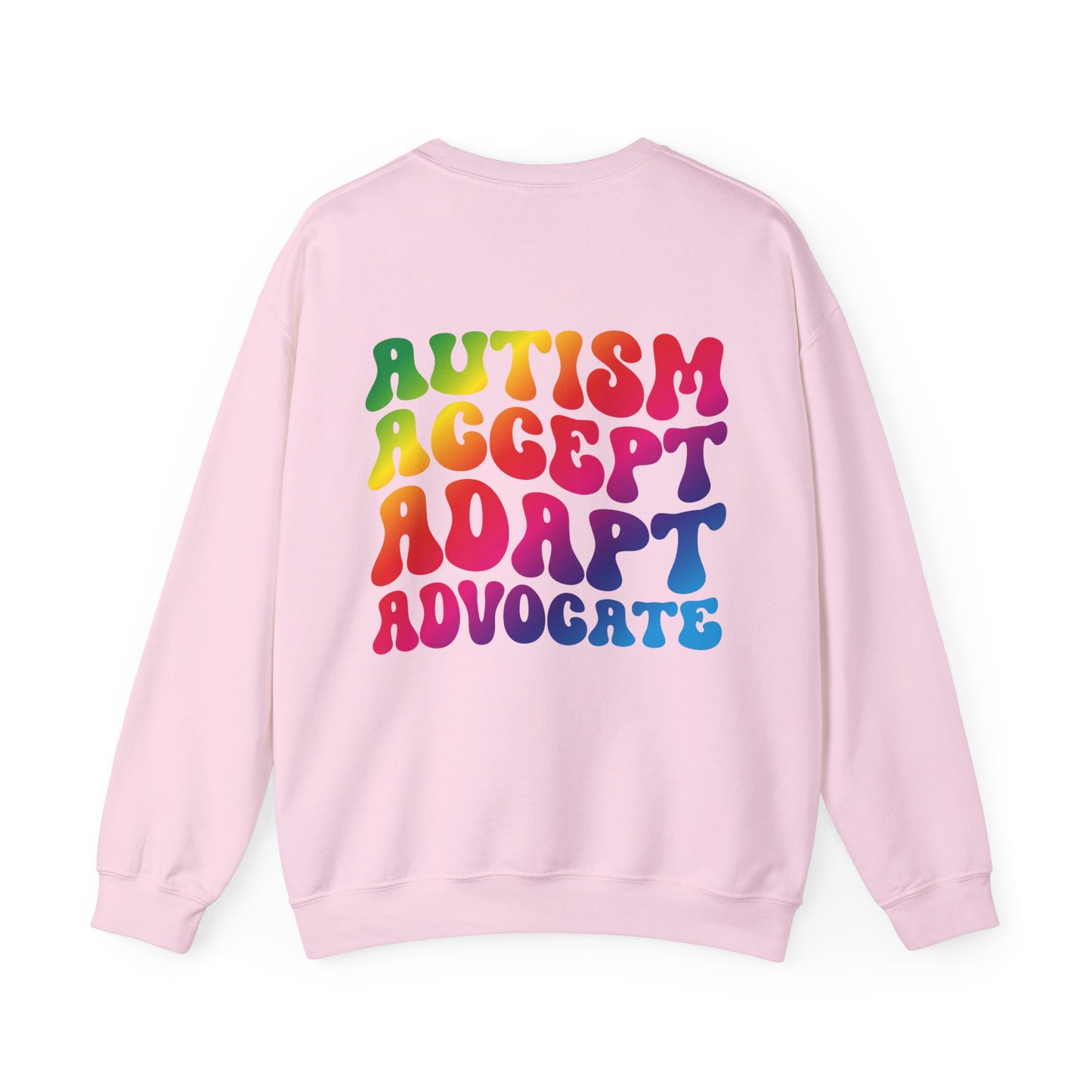 accept adapt advocate Unisex Heavy Blend™ Crewneck Sweatshirt