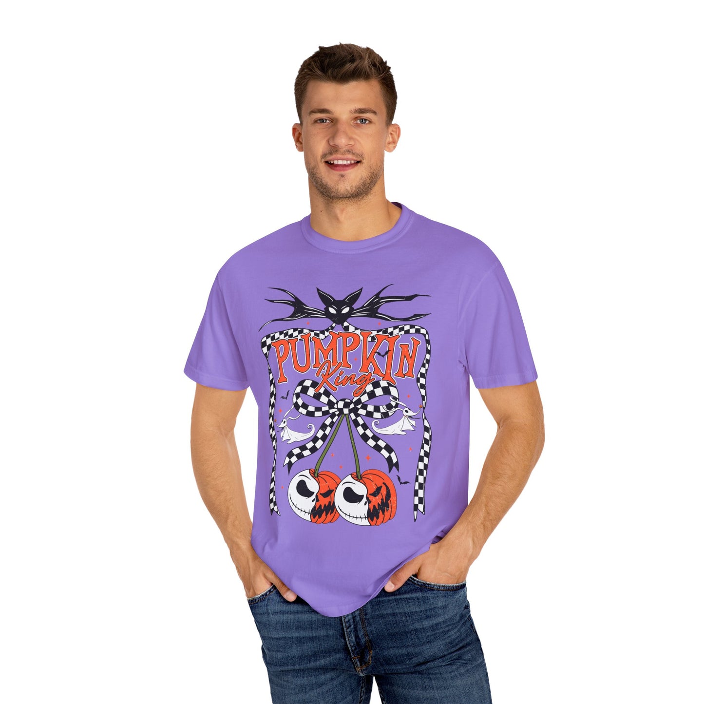 Pumpkin King Unisex Garment-Dyed T-Shirt | Fall Fashion, Halloween Tee