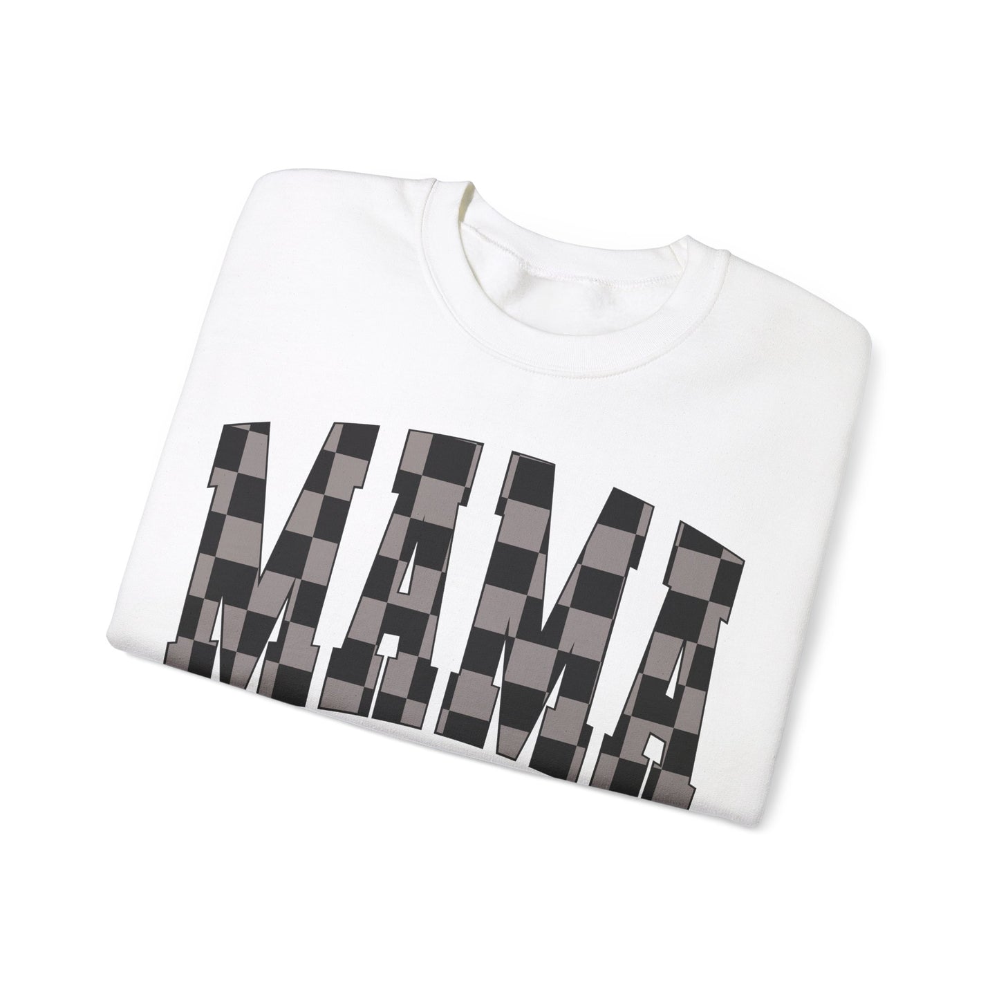 checkered mama Unisex Heavy Blend™ Crewneck Sweatshirt
