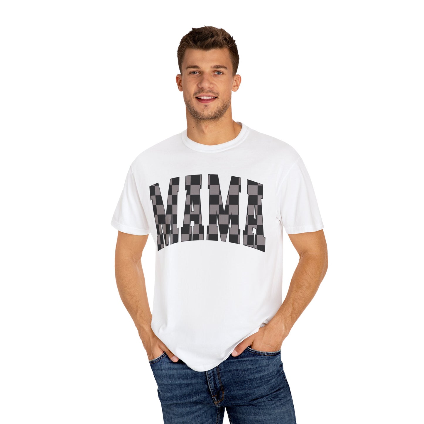 checkered mama Unisex Garment-Dyed T-shirt