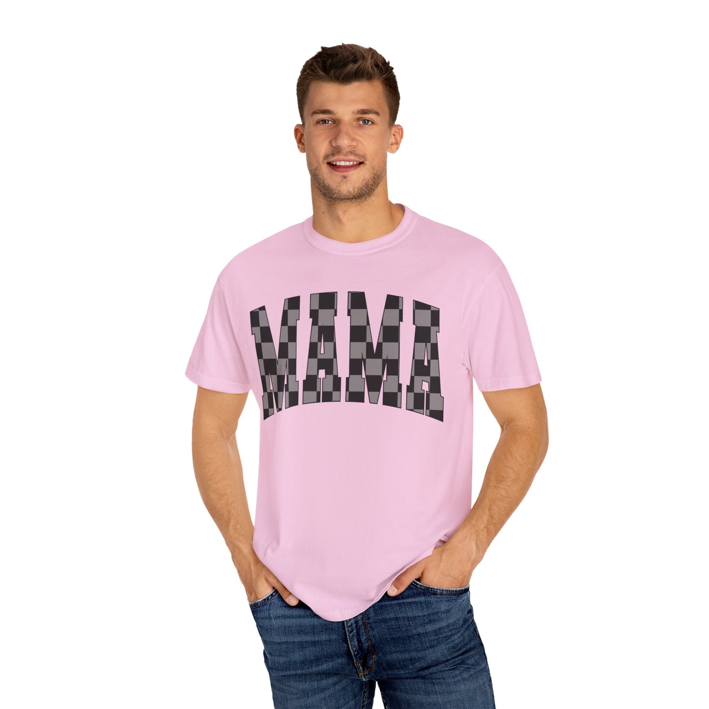 checkered mama Unisex Garment-Dyed T-shirt