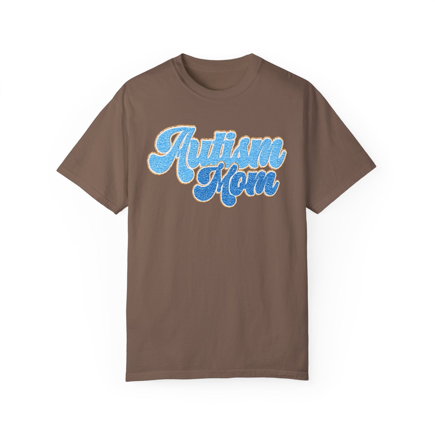 autism mom faux Unisex Garment-Dyed T-shirt