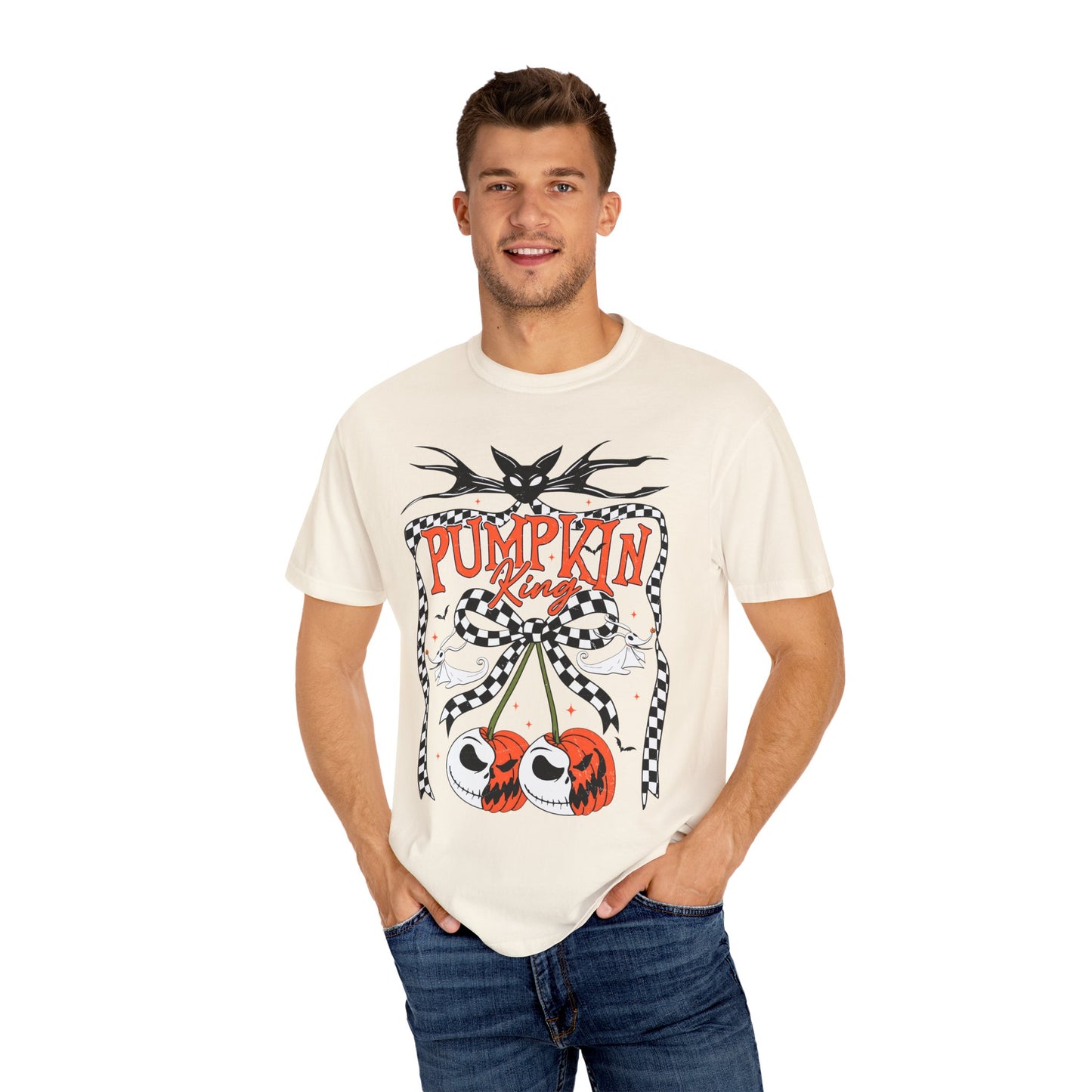Pumpkin King Unisex Garment-Dyed T-Shirt | Fall Fashion, Halloween Tee