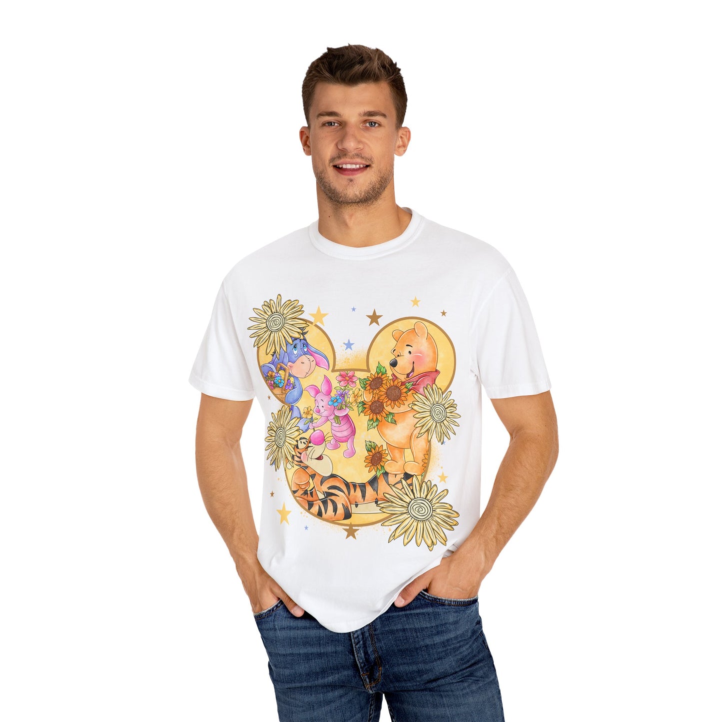 Pooh and crew Unisex Garment-Dyed T-shirt