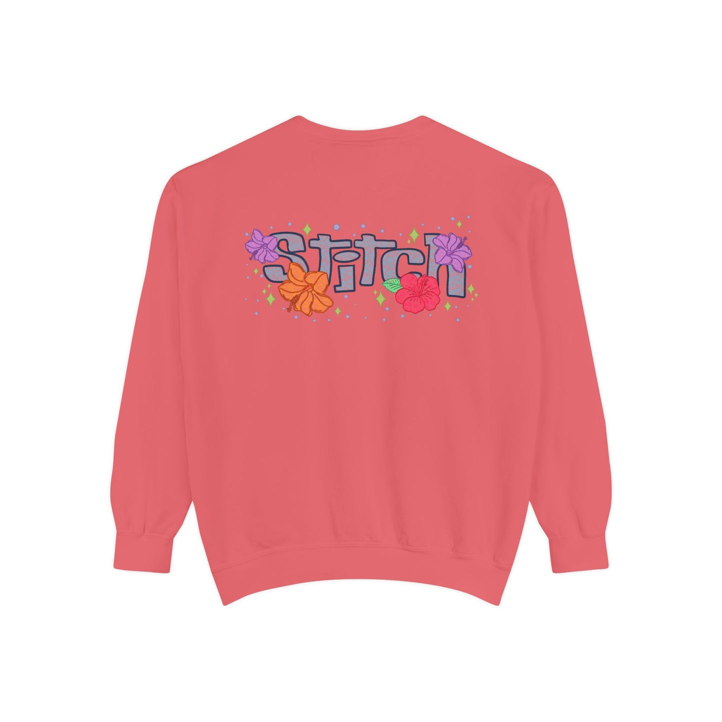 Stitch lace floral Graphic Sweatshirt