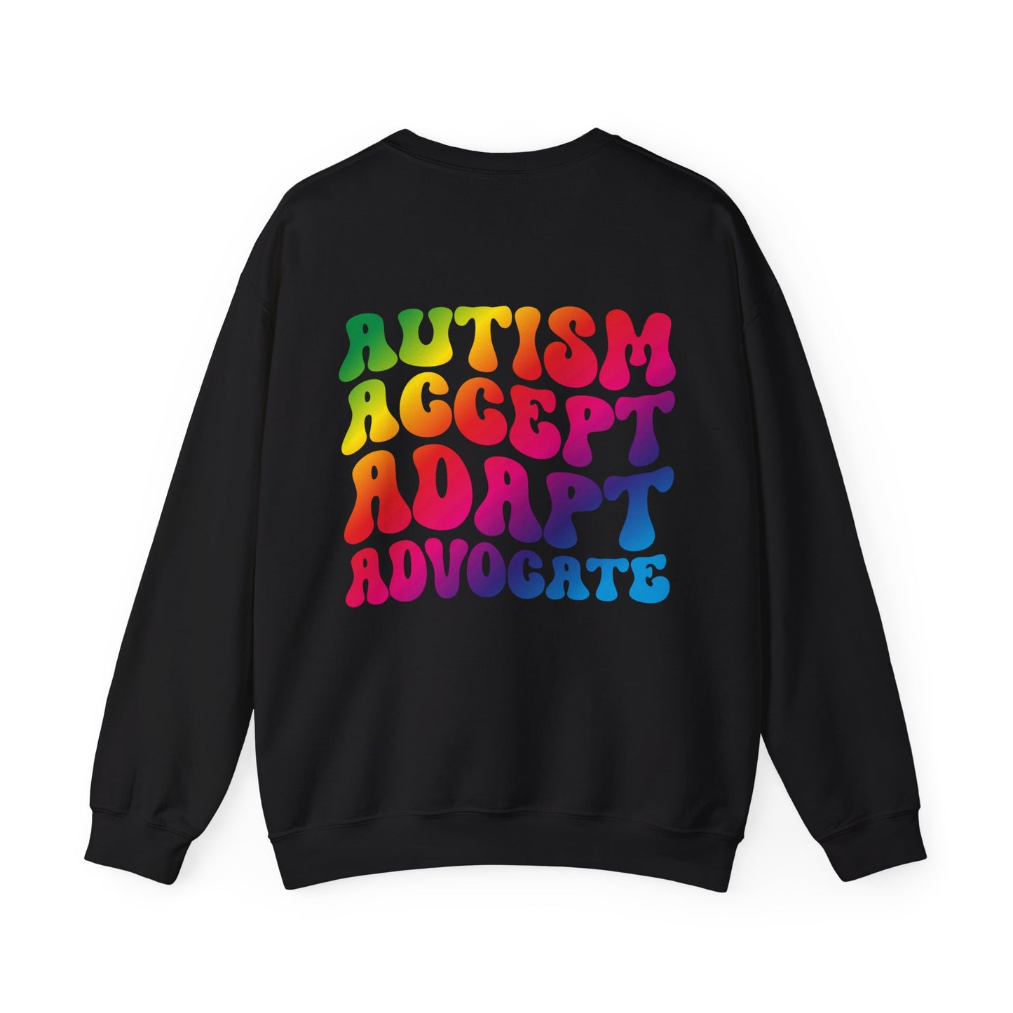 accept adapt advocate Unisex Heavy Blend™ Crewneck Sweatshirt
