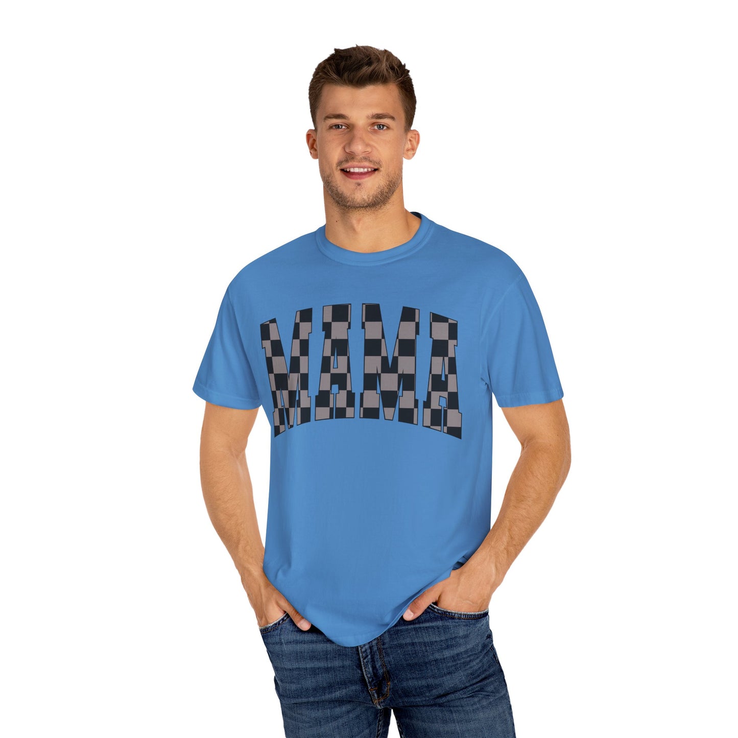 checkered mama Unisex Garment-Dyed T-shirt