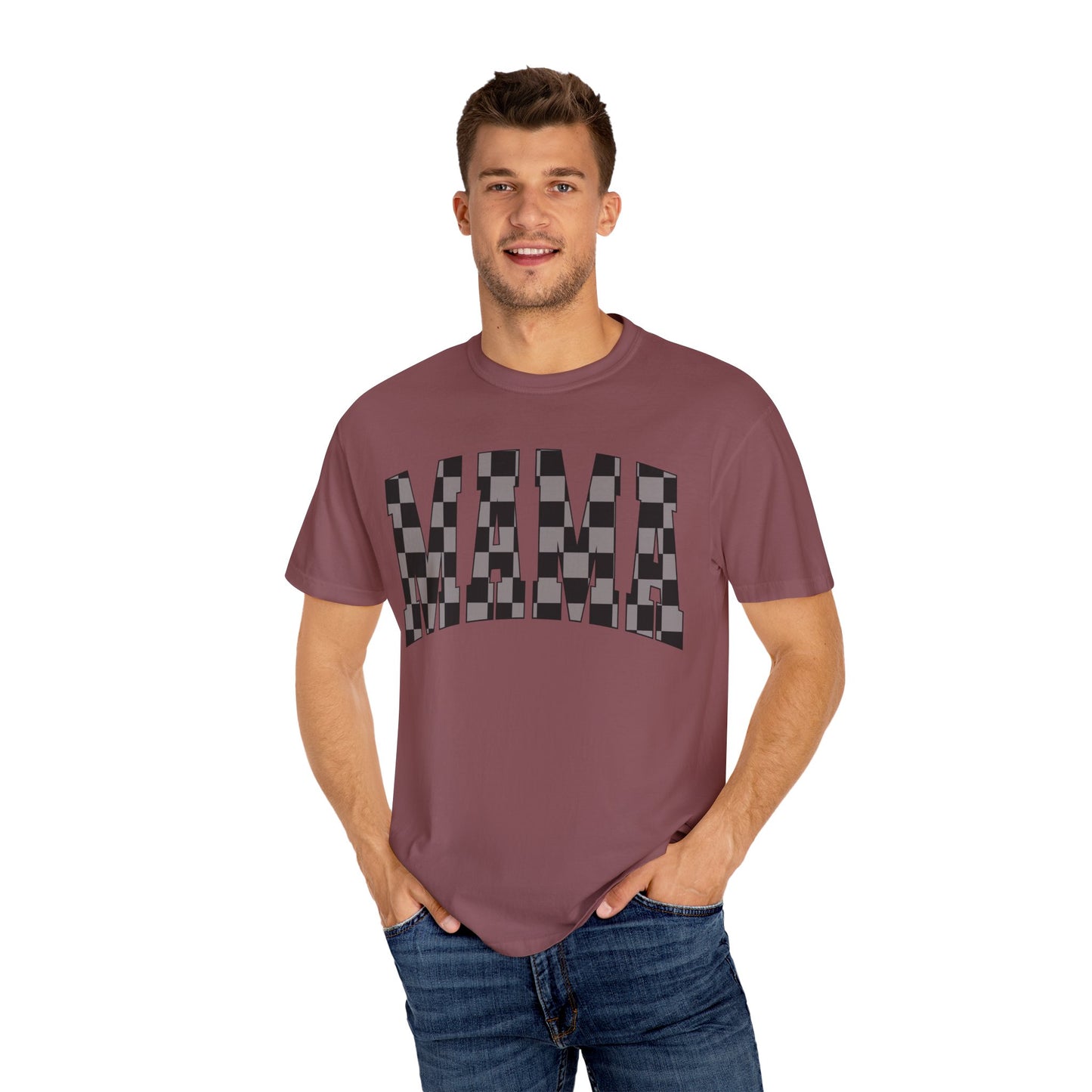 checkered mama Unisex Garment-Dyed T-shirt