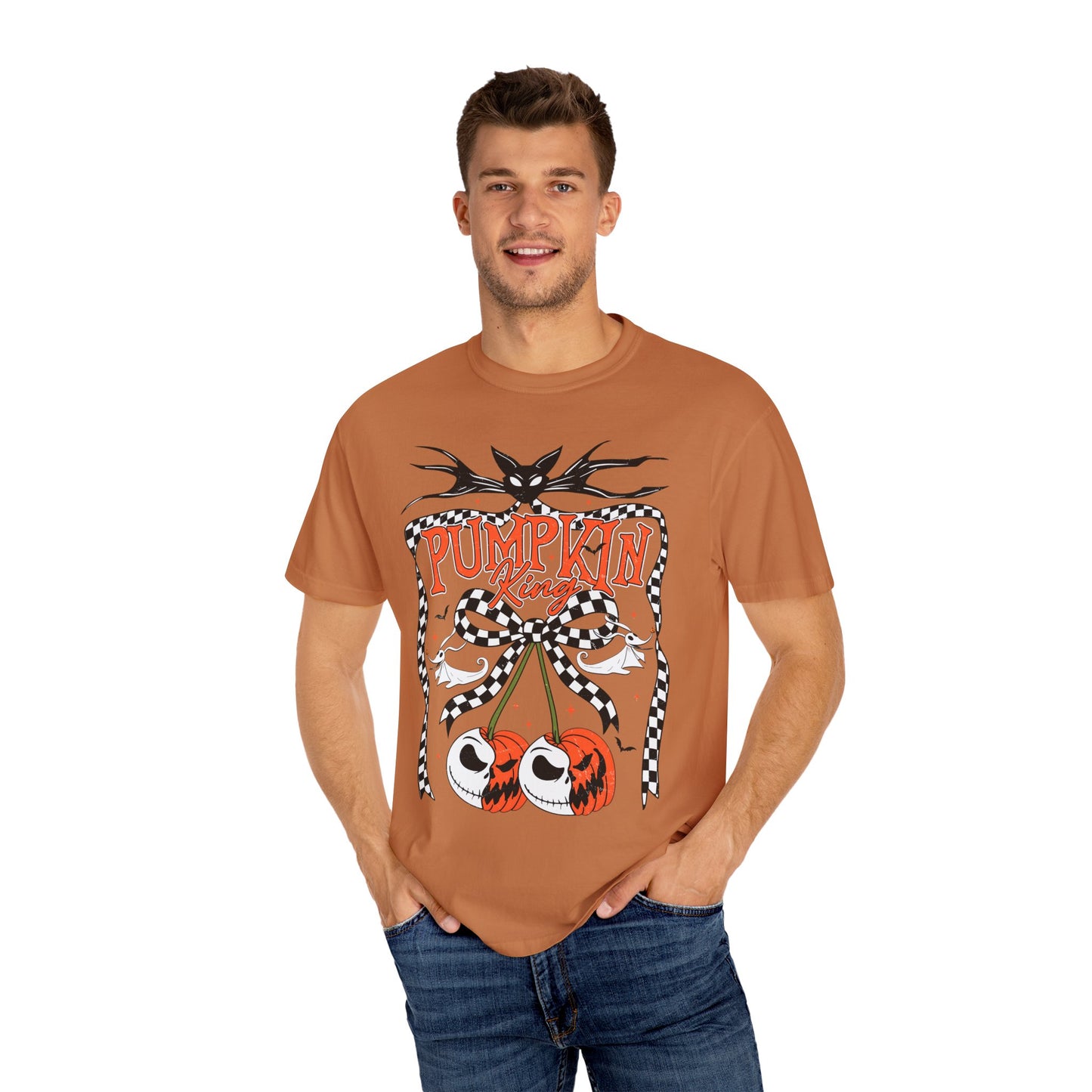 Pumpkin King Unisex Garment-Dyed T-Shirt | Fall Fashion, Halloween Tee