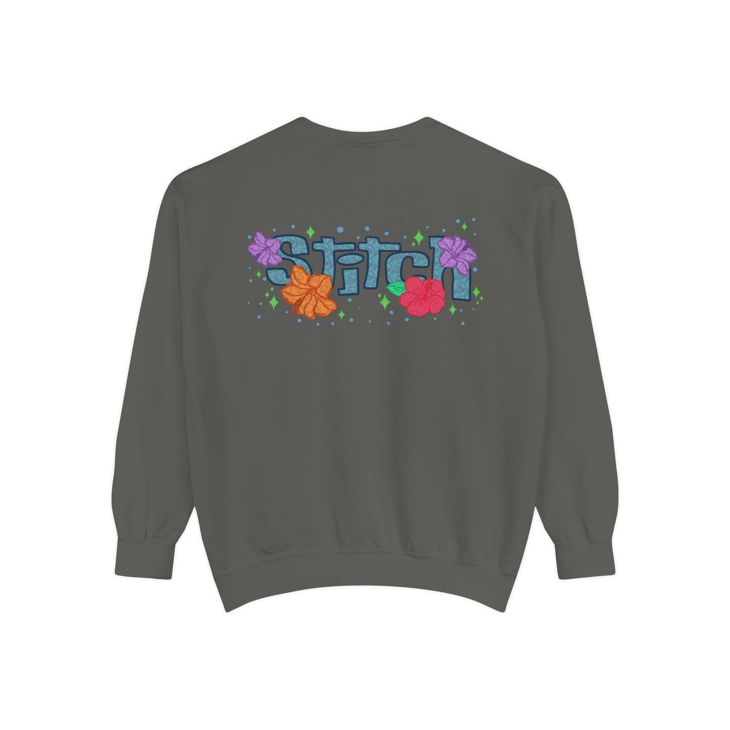 Stitch lace floral Graphic Sweatshirt