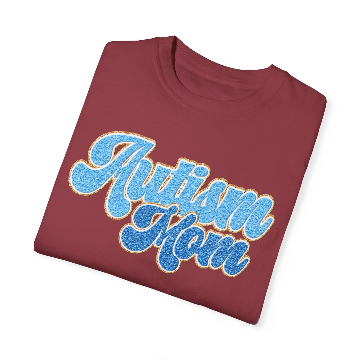 autism mom faux Unisex Garment-Dyed T-shirt