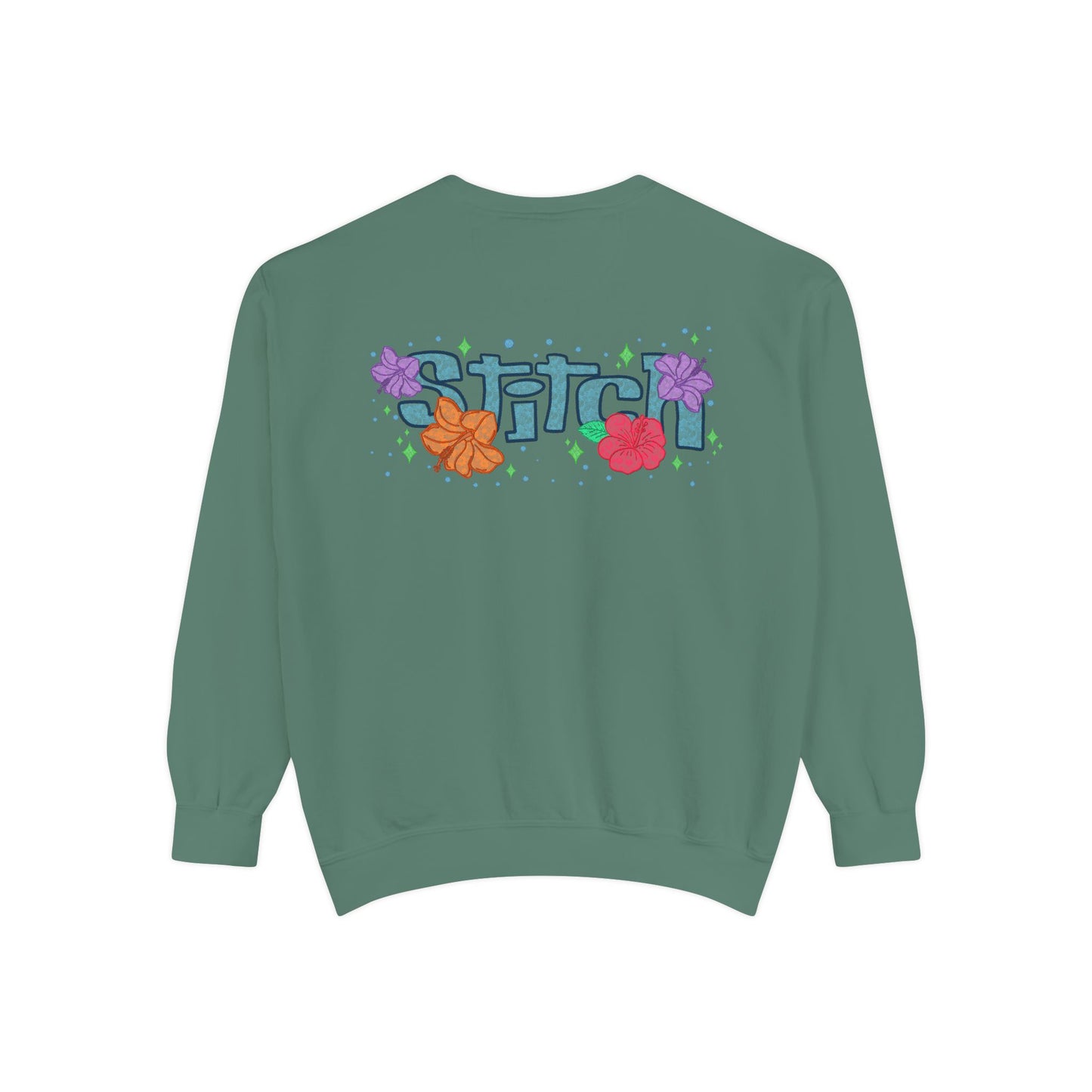 Stitch lace floral Graphic Sweatshirt