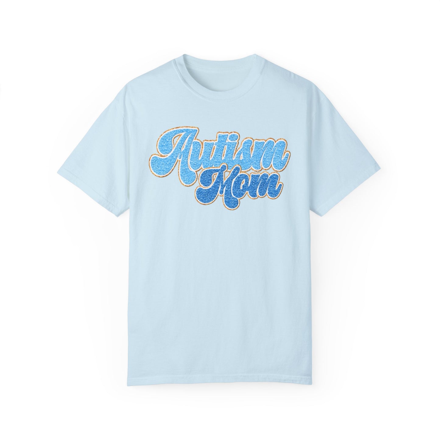 autism mom faux Unisex Garment-Dyed T-shirt