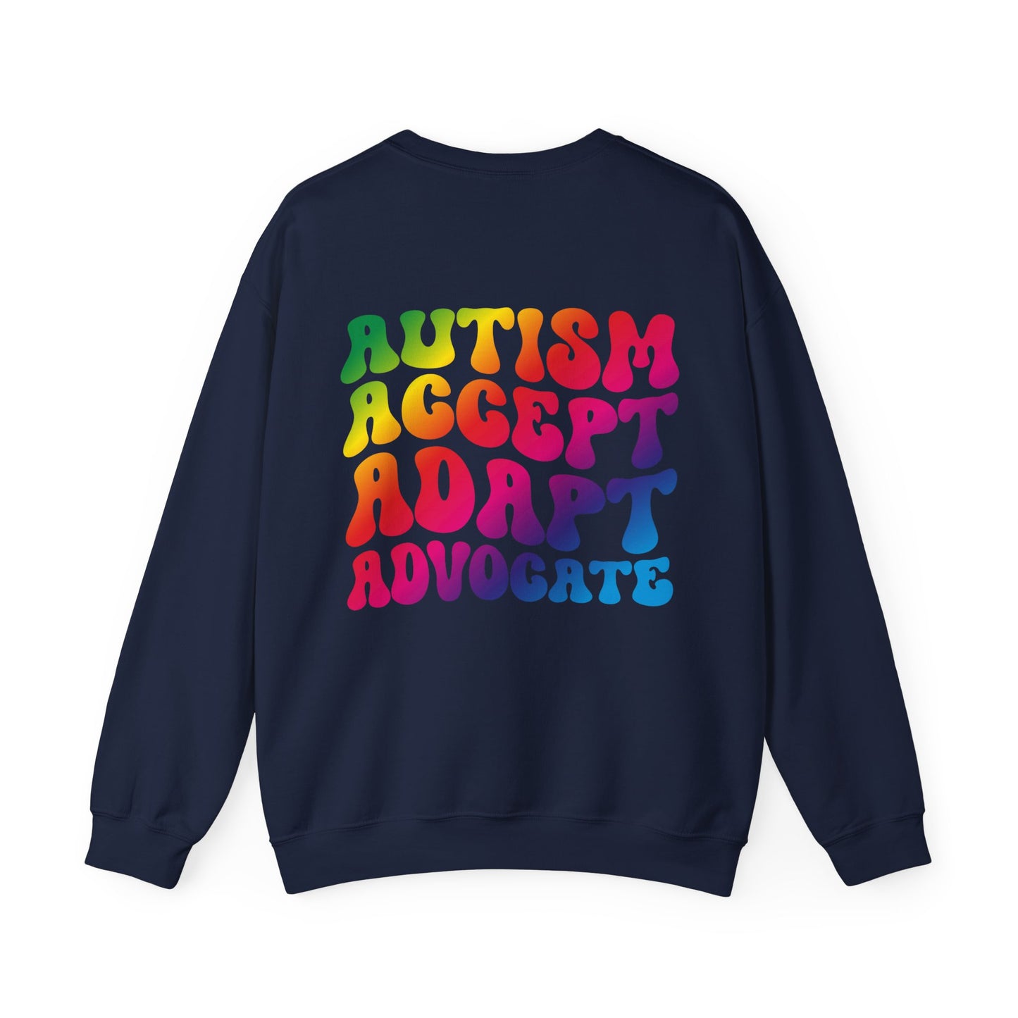 accept adapt advocate Unisex Heavy Blend™ Crewneck Sweatshirt