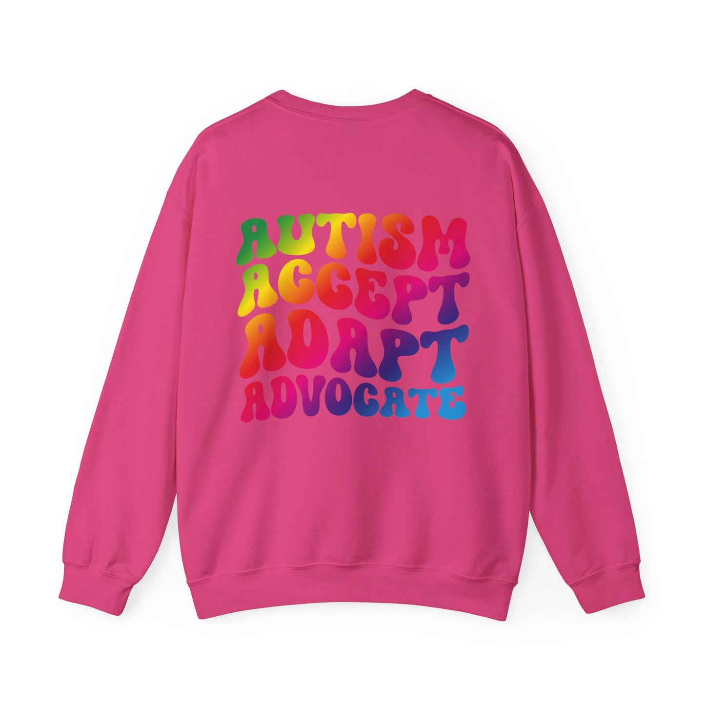 accept adapt advocate Unisex Heavy Blend™ Crewneck Sweatshirt