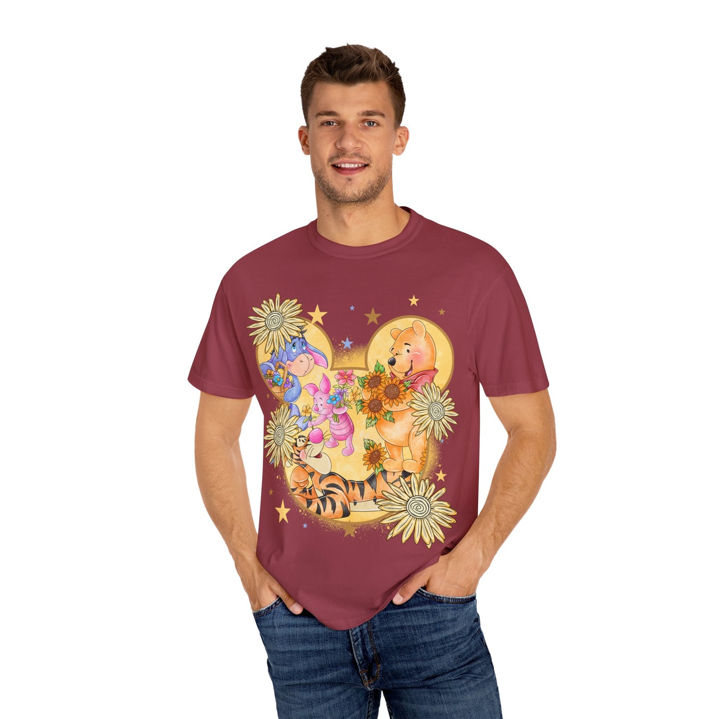 Pooh and crew Unisex Garment-Dyed T-shirt