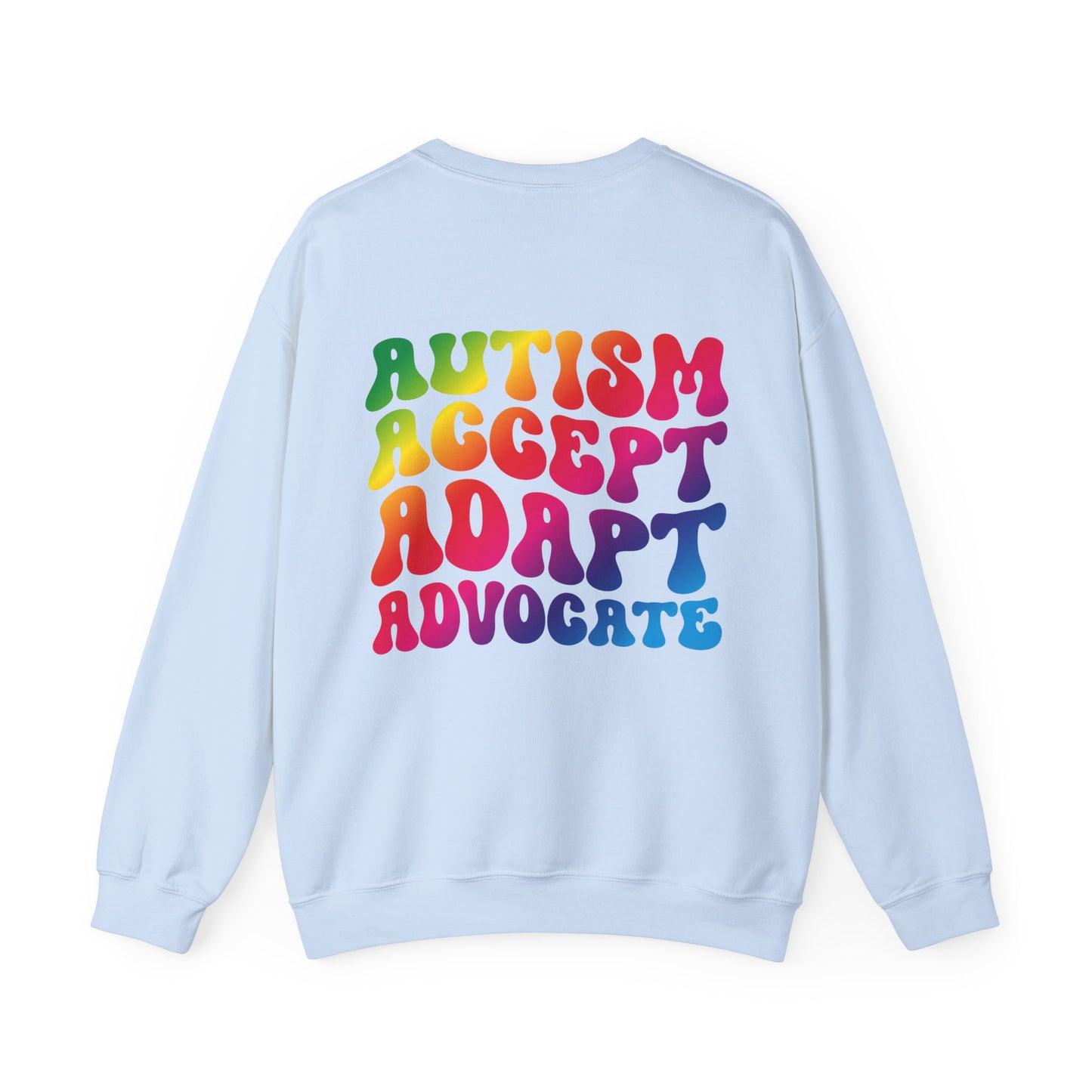 accept adapt advocate Unisex Heavy Blend™ Crewneck Sweatshirt