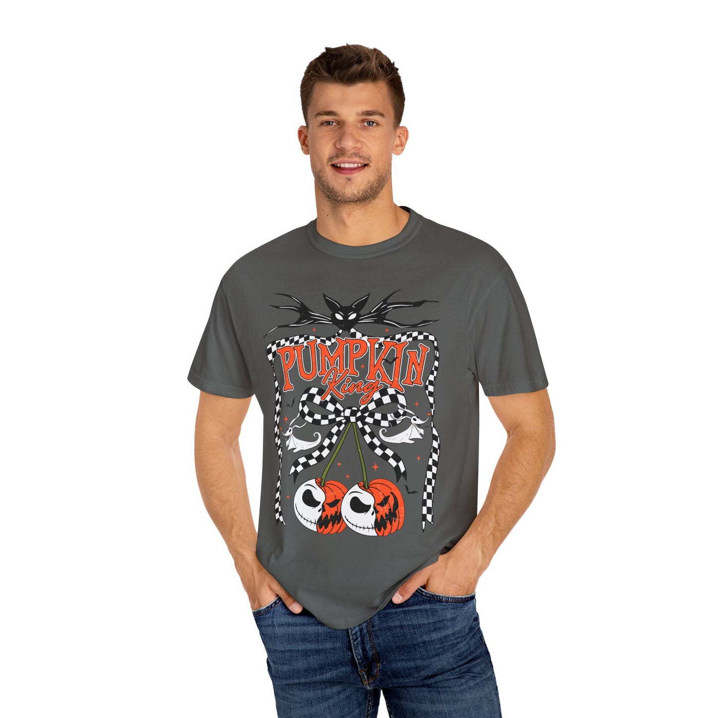 Pumpkin King Unisex Garment-Dyed T-Shirt | Fall Fashion, Halloween Tee