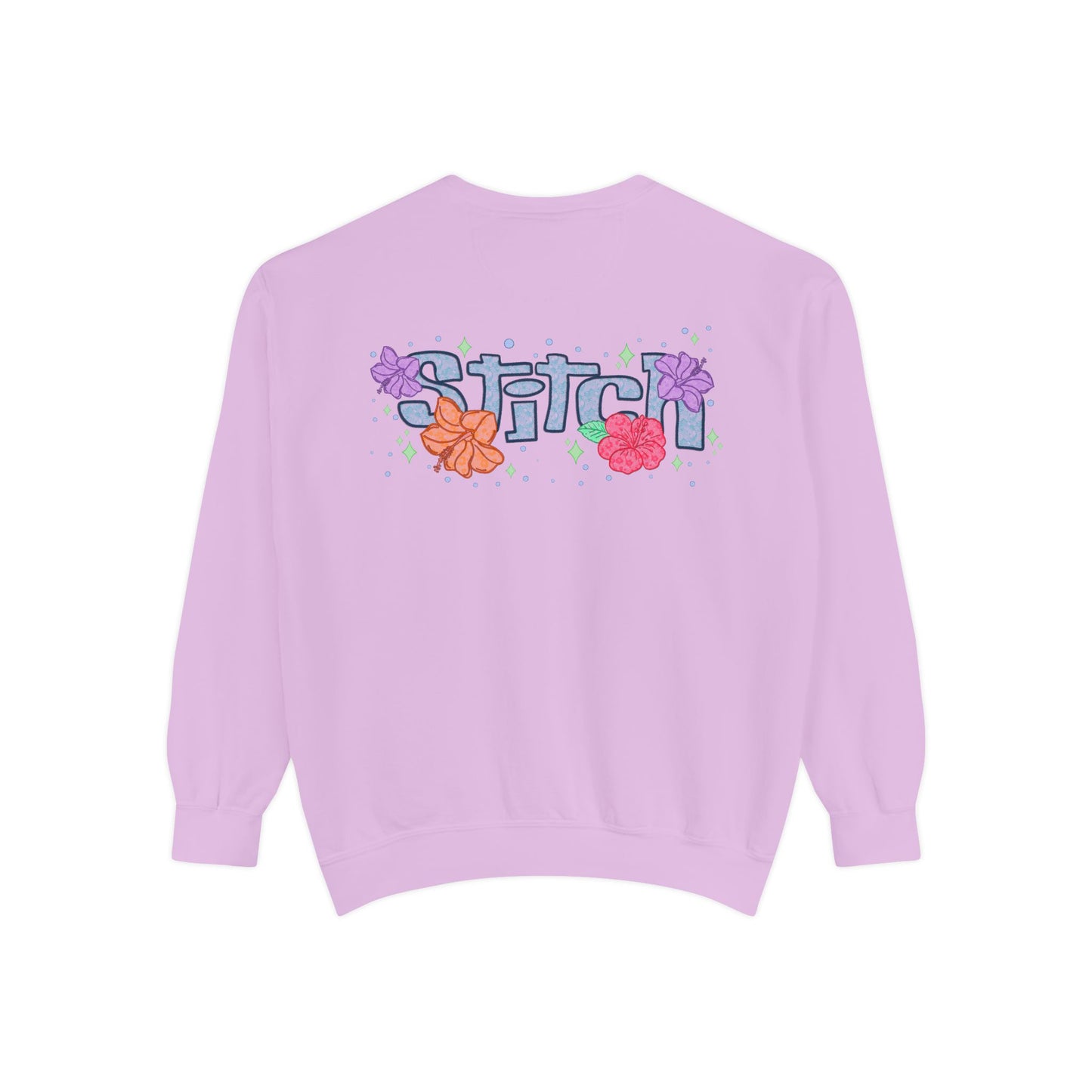 Stitch lace floral Graphic Sweatshirt