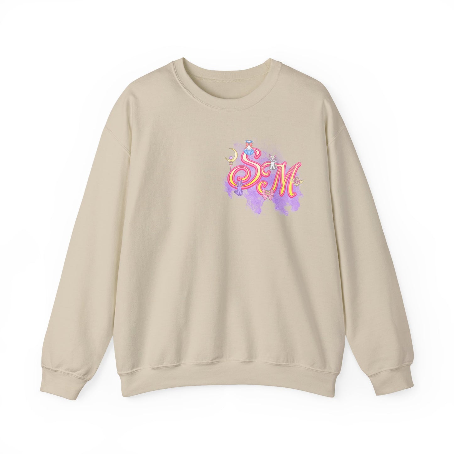 Sailor Moon Inspired Crewneck Sweatshirt, Cozy Unisex Top, Gift for Anime Fans, Casual Wear, Cute Aesthetic Apparel
