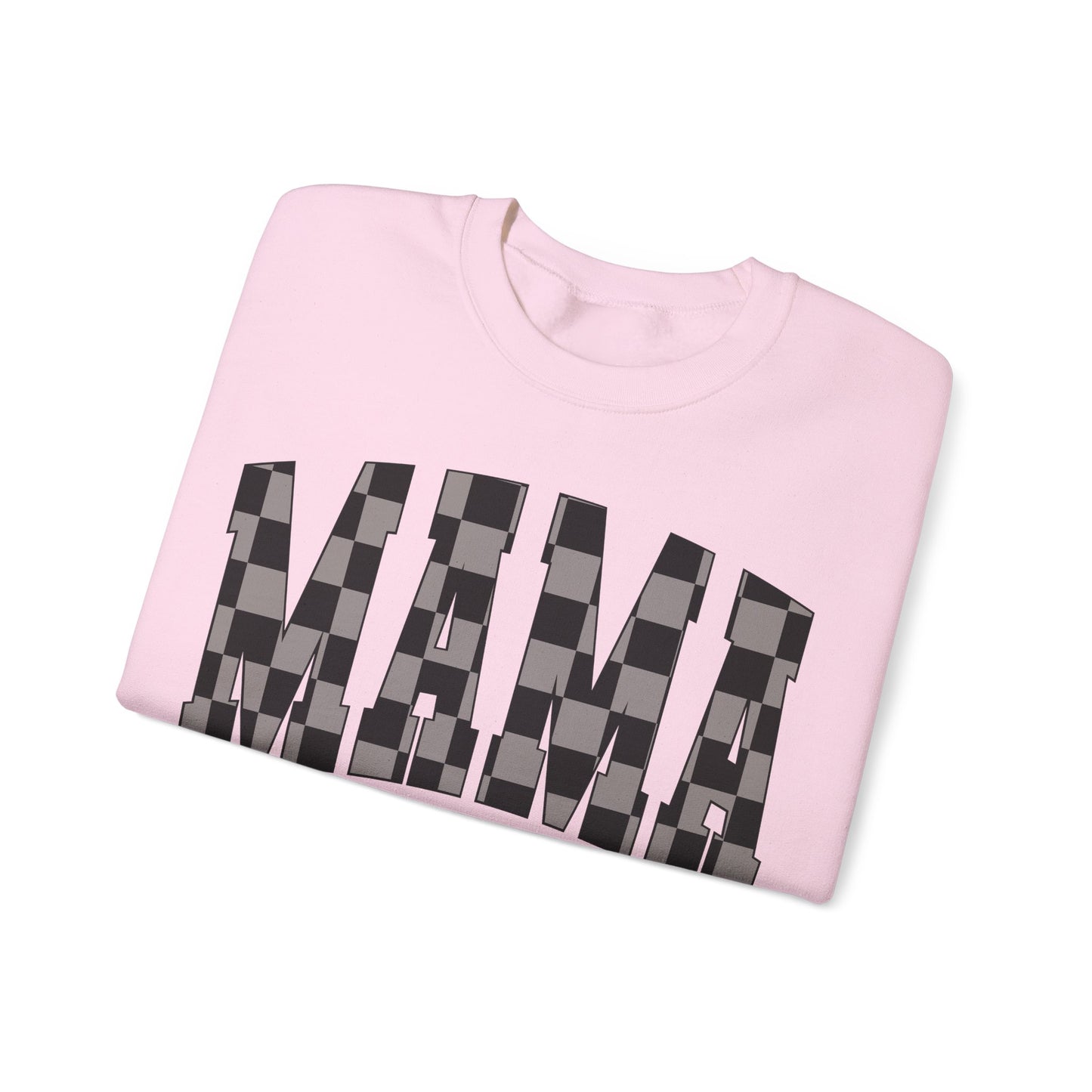 checkered mama Unisex Heavy Blend™ Crewneck Sweatshirt