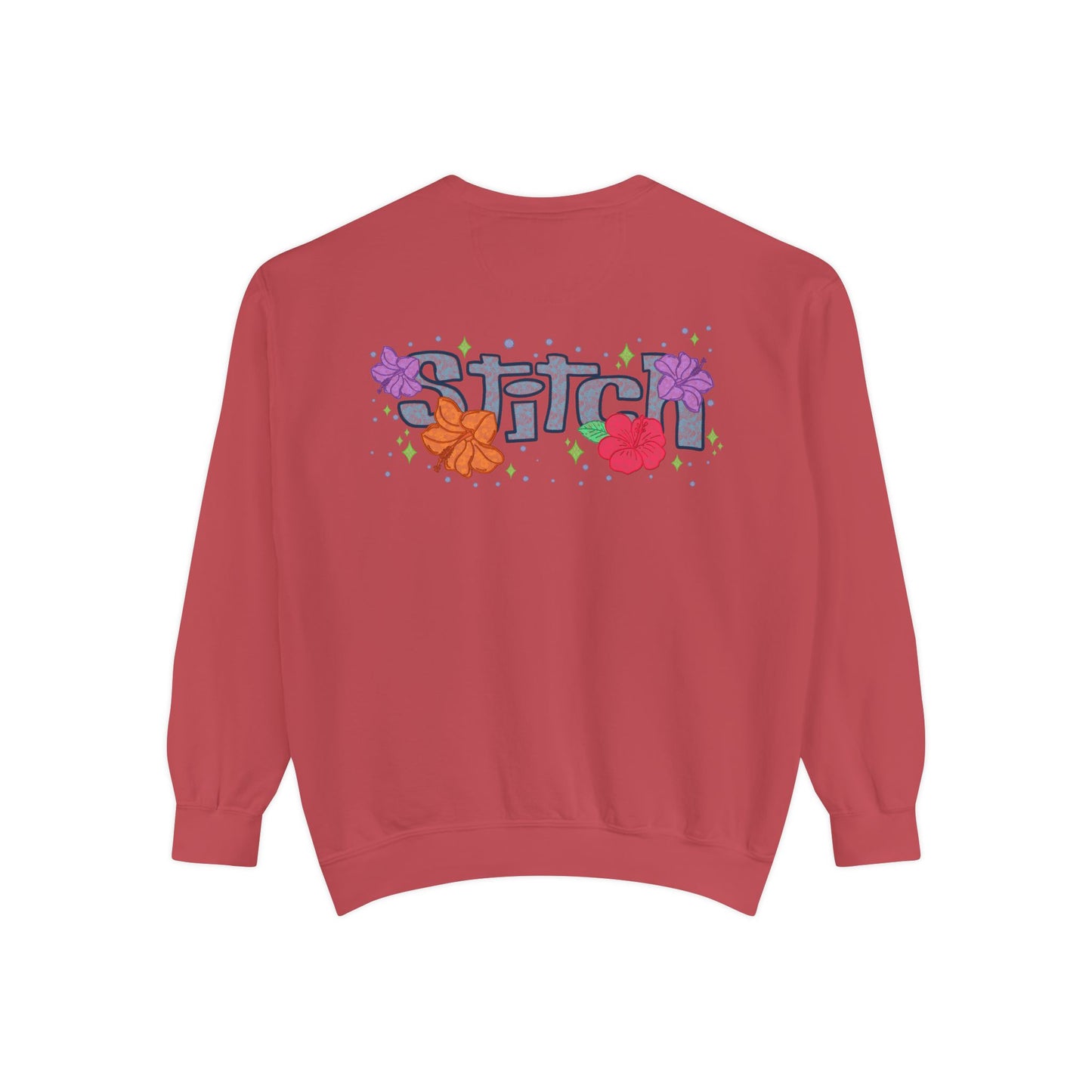 Stitch lace floral Graphic Sweatshirt
