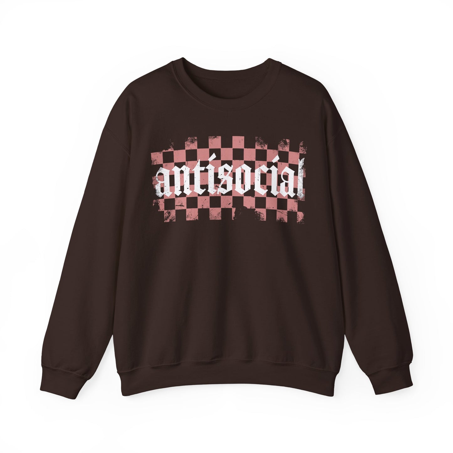 Antisocial Crewneck Sweatshirt, Comfy Casual Pullover for Everyday Wear, Perfect Gift for Introverts, Street Style Apparel,