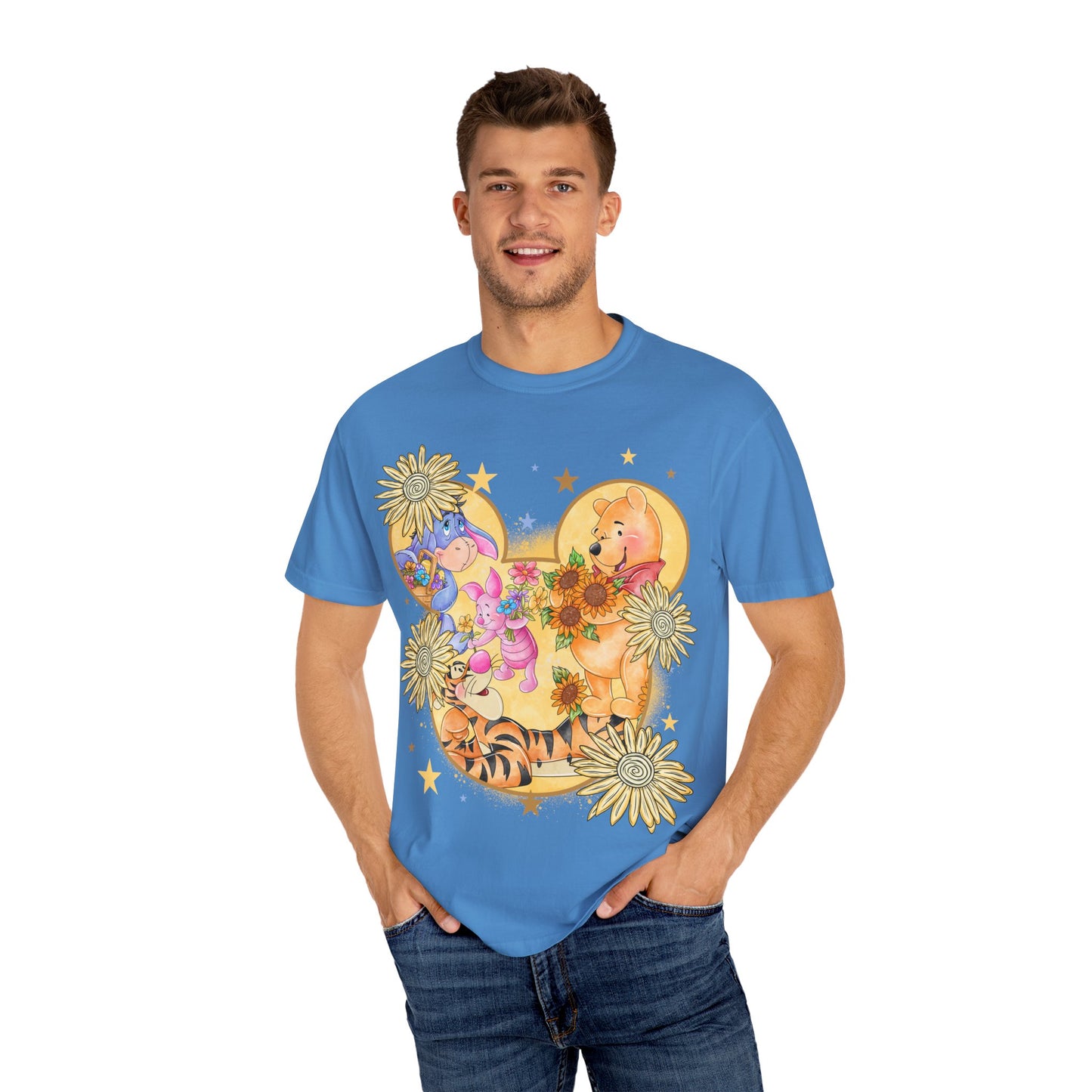Pooh and crew Unisex Garment-Dyed T-shirt
