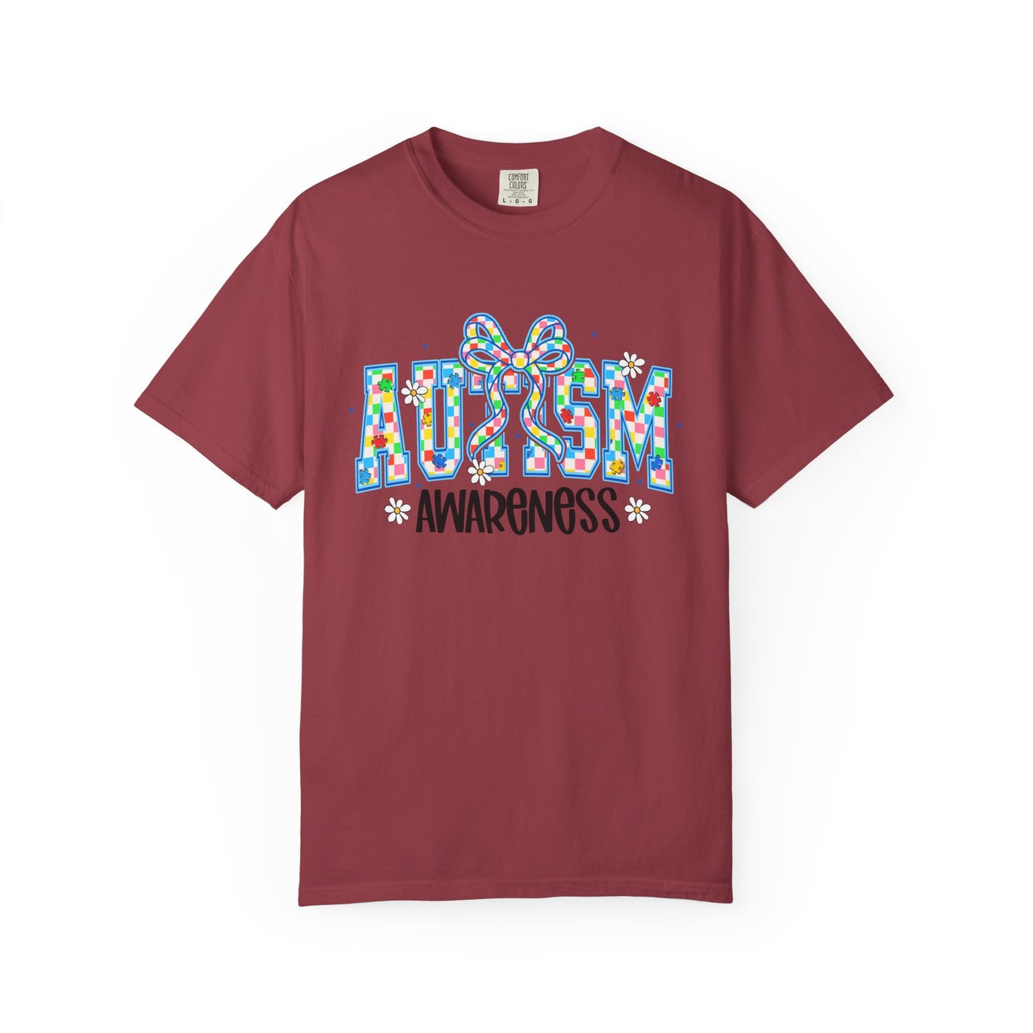 Autism Awareness T-Shirt — Colorful Puzzle Ribbon Tee