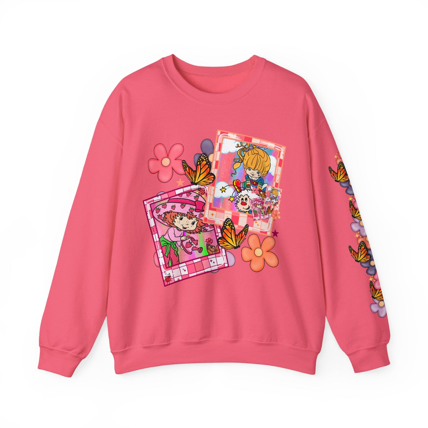 Strawberry & rainbow Crewneck Sweatshirt
