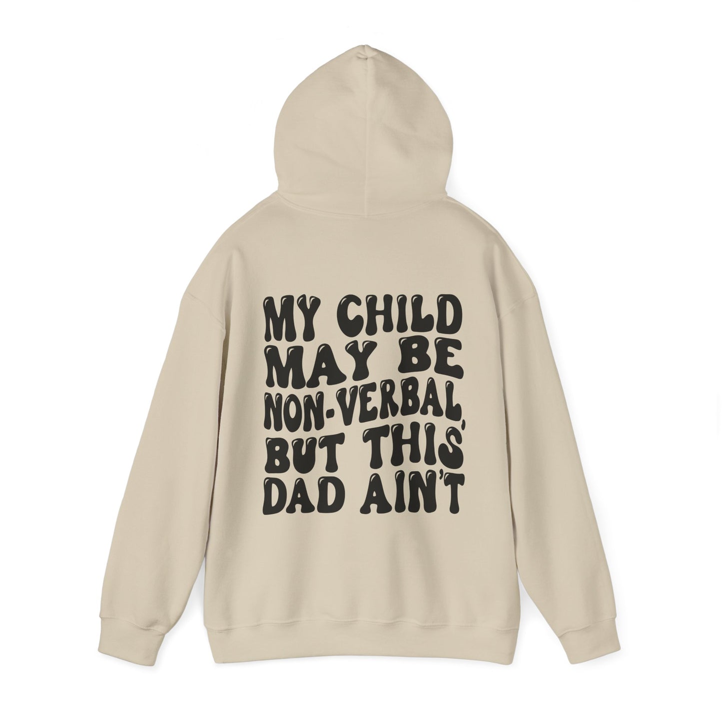 this dad is verbal Unisex Heavy Blend™ Hooded Sweatshirt