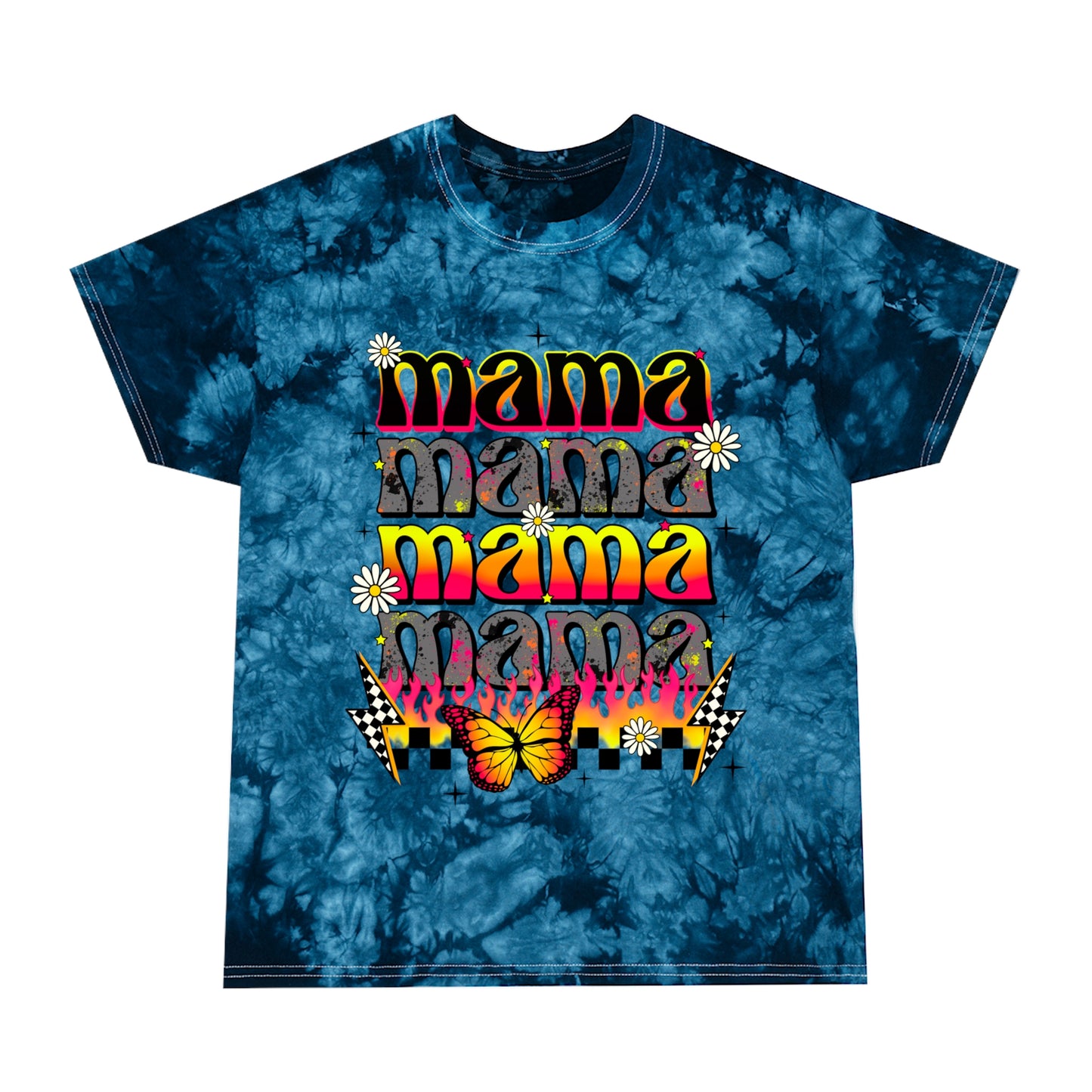 flame mama Tie-Dye Tee, Crystal
