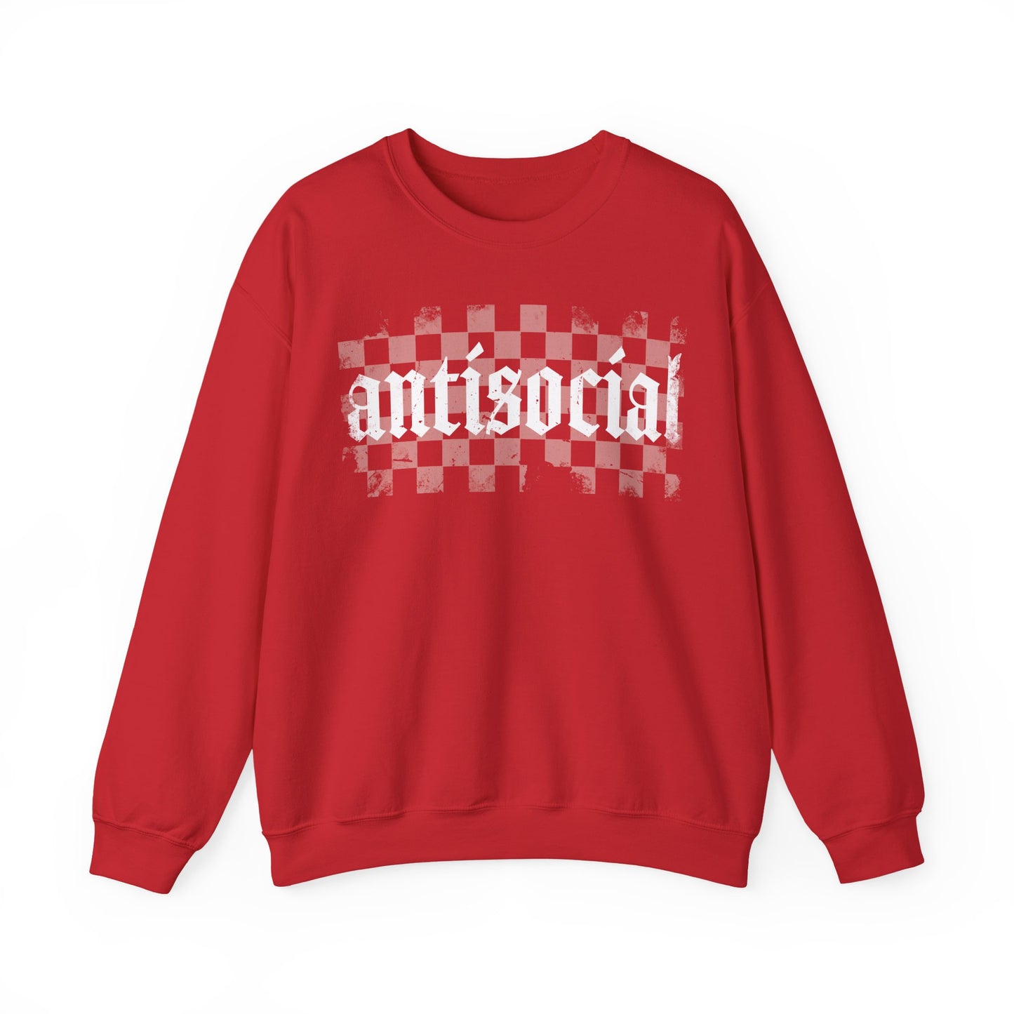 Antisocial Crewneck Sweatshirt, Comfy Casual Pullover for Everyday Wear, Perfect Gift for Introverts, Street Style Apparel,