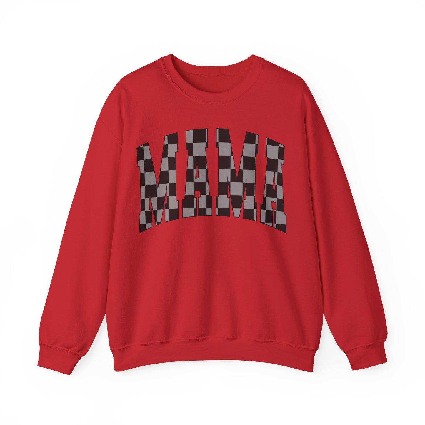 checkered mama Unisex Heavy Blend™ Crewneck Sweatshirt