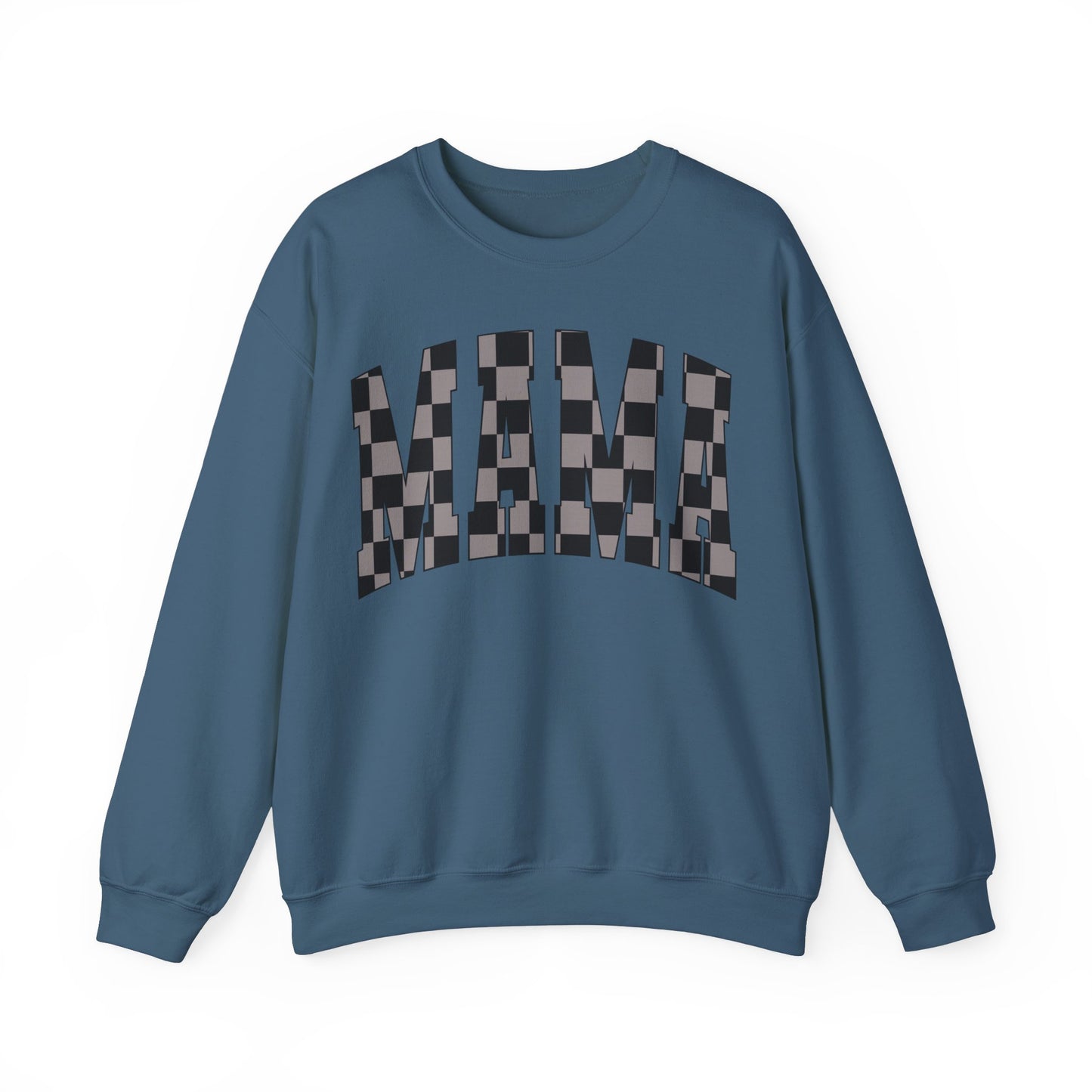 checkered mama Unisex Heavy Blend™ Crewneck Sweatshirt